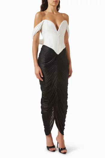 ana radu black dress Anya Black Long Dress