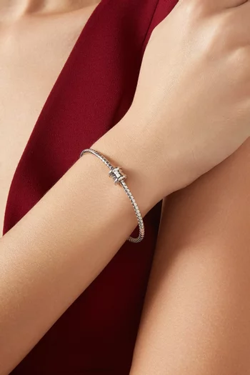 B.Zero1 Bracelet in 18kt White Gold