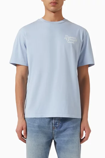 Buy Museum of Peace & Quiet Blue Scribble T-shirt in Cotton For