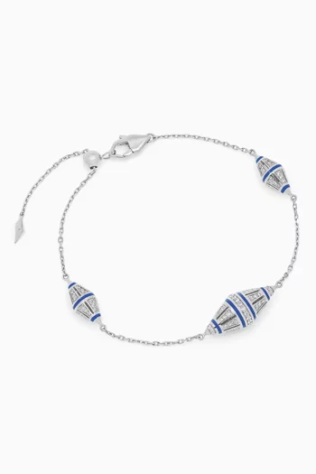 Al Merriyah Diamond Bracelet in 18kt White Gold