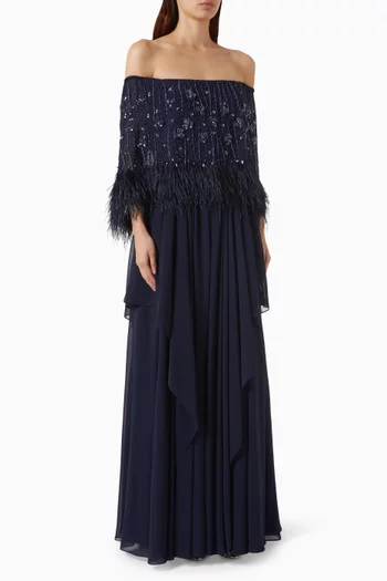 sachin and babi light blue dress Shop Evening Dresses for Women main image 1