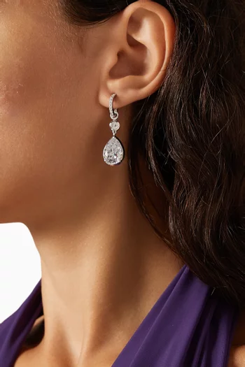 Large Heart Hoops in 9kt Gold