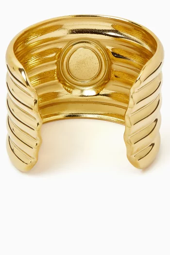 Clarke Cuff in 18kt Gold PVD-Plated Stainless Steel