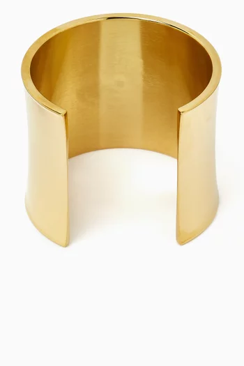 Matilde Cuff in 18kt Gold PVD-Plated Stainless Steel
