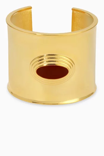 Matilde Cuff in 18kt Gold PVD-Plated Stainless Steel