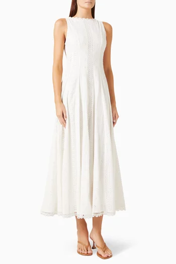 high low maxi dress in white hemant and nandita Nera Long Dress  Retrofete