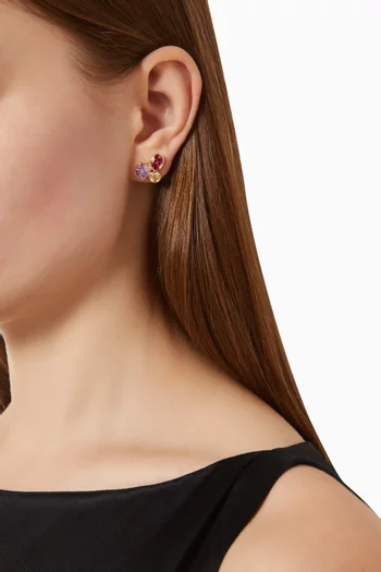 Imber Stud Earrings in 18kt Gold-plated Metal
