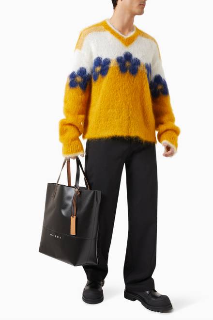 hover state of Colour-block Sweater in Wool-blend
