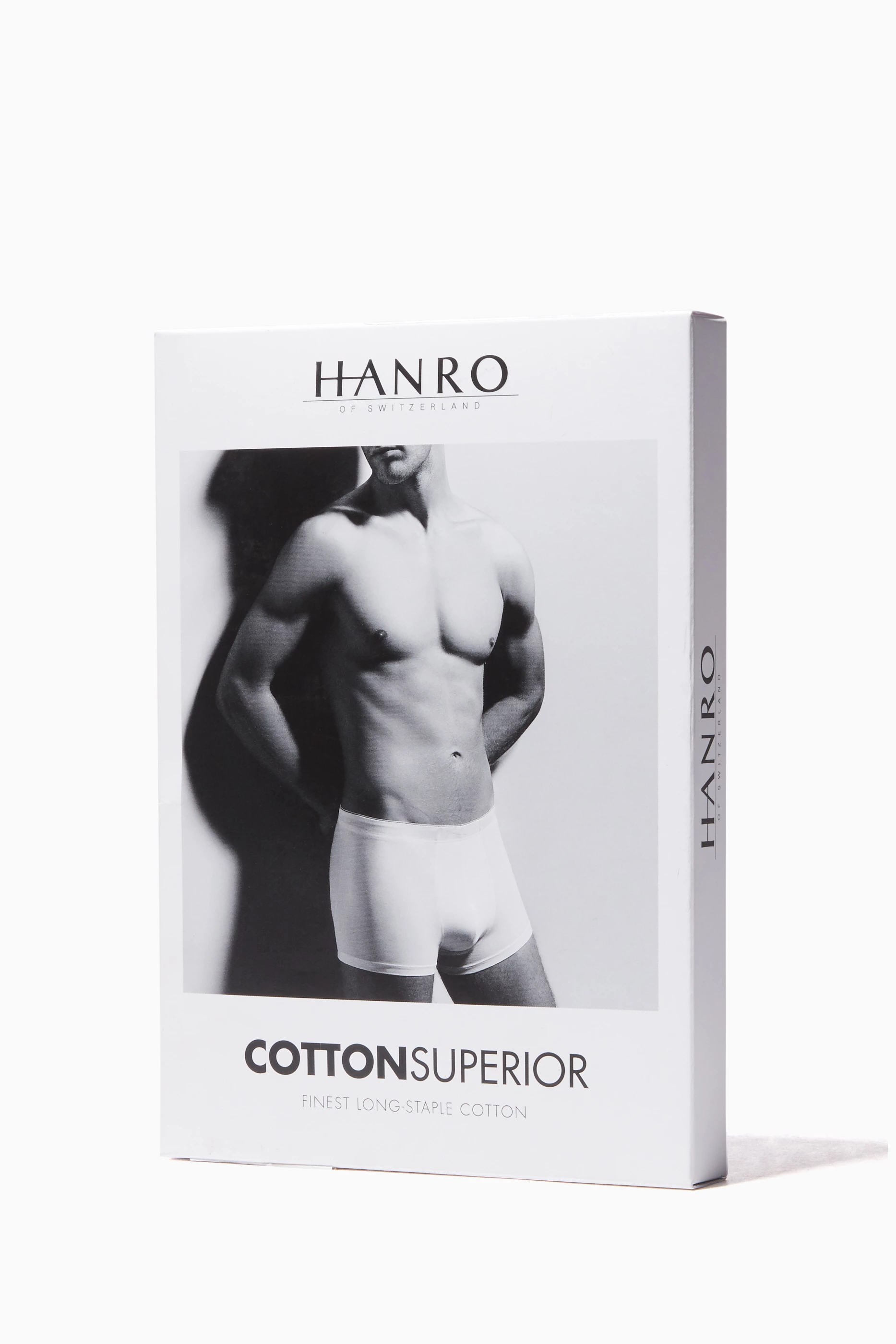 HANRO - Cotton Superior - Long Leg Boxer Brief - white
