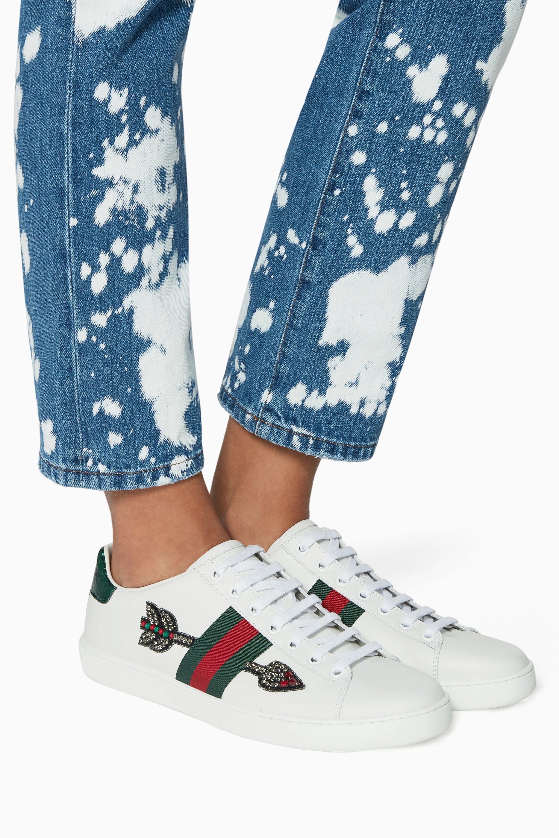 Gucci ace cheap arrow sneakers
