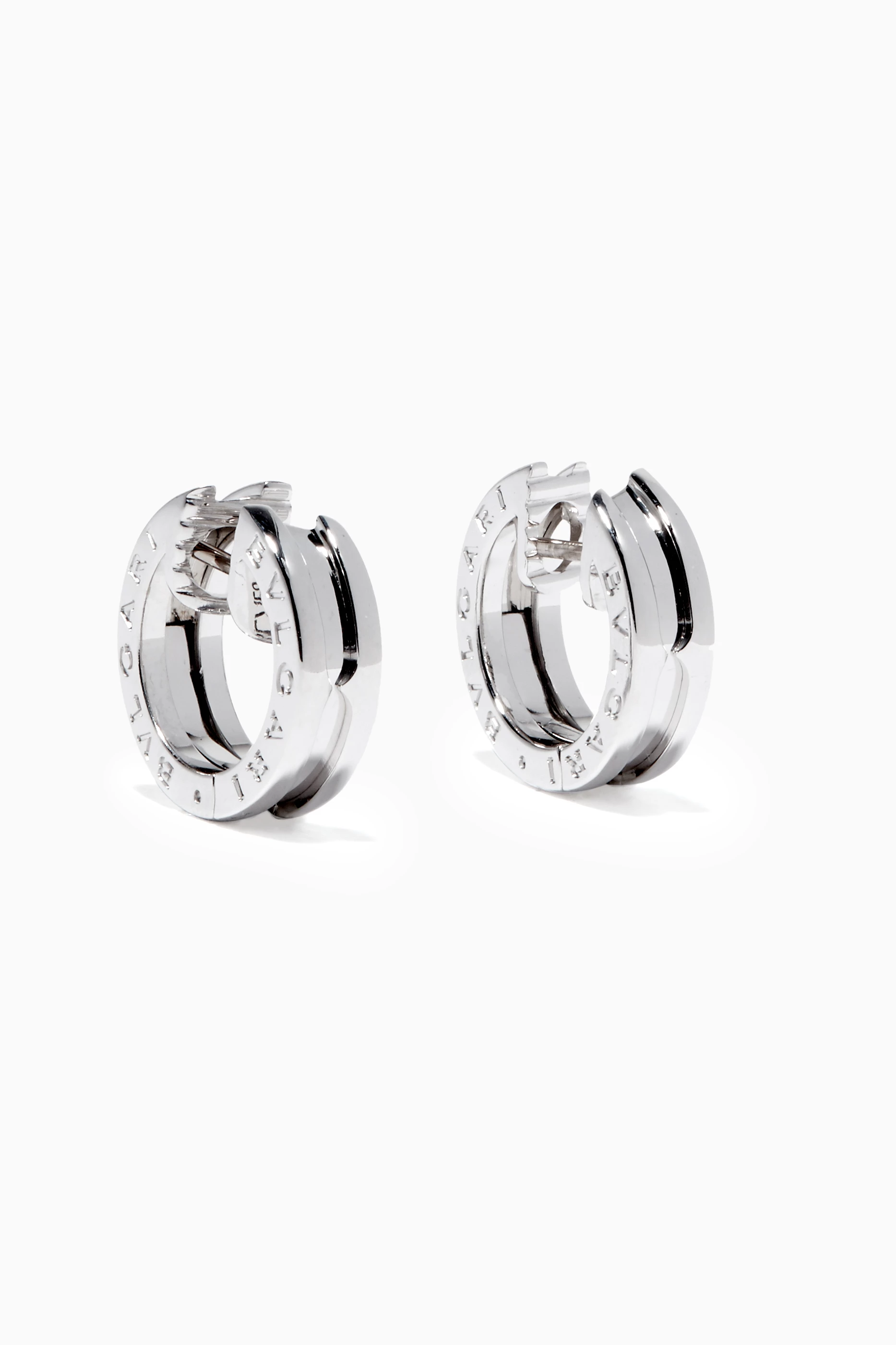 Buy BVLGARI Silver White Gold B.zero1 Earrings for Women in Saudi