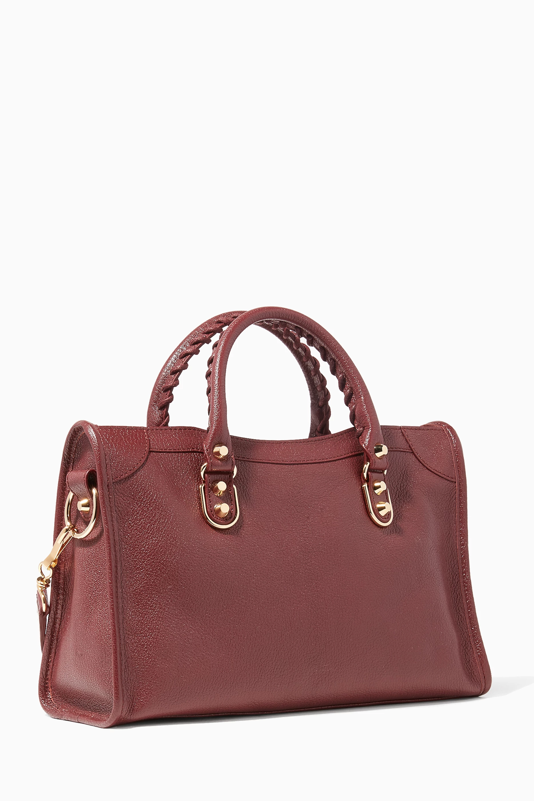 Balenciaga mini city burgundy online