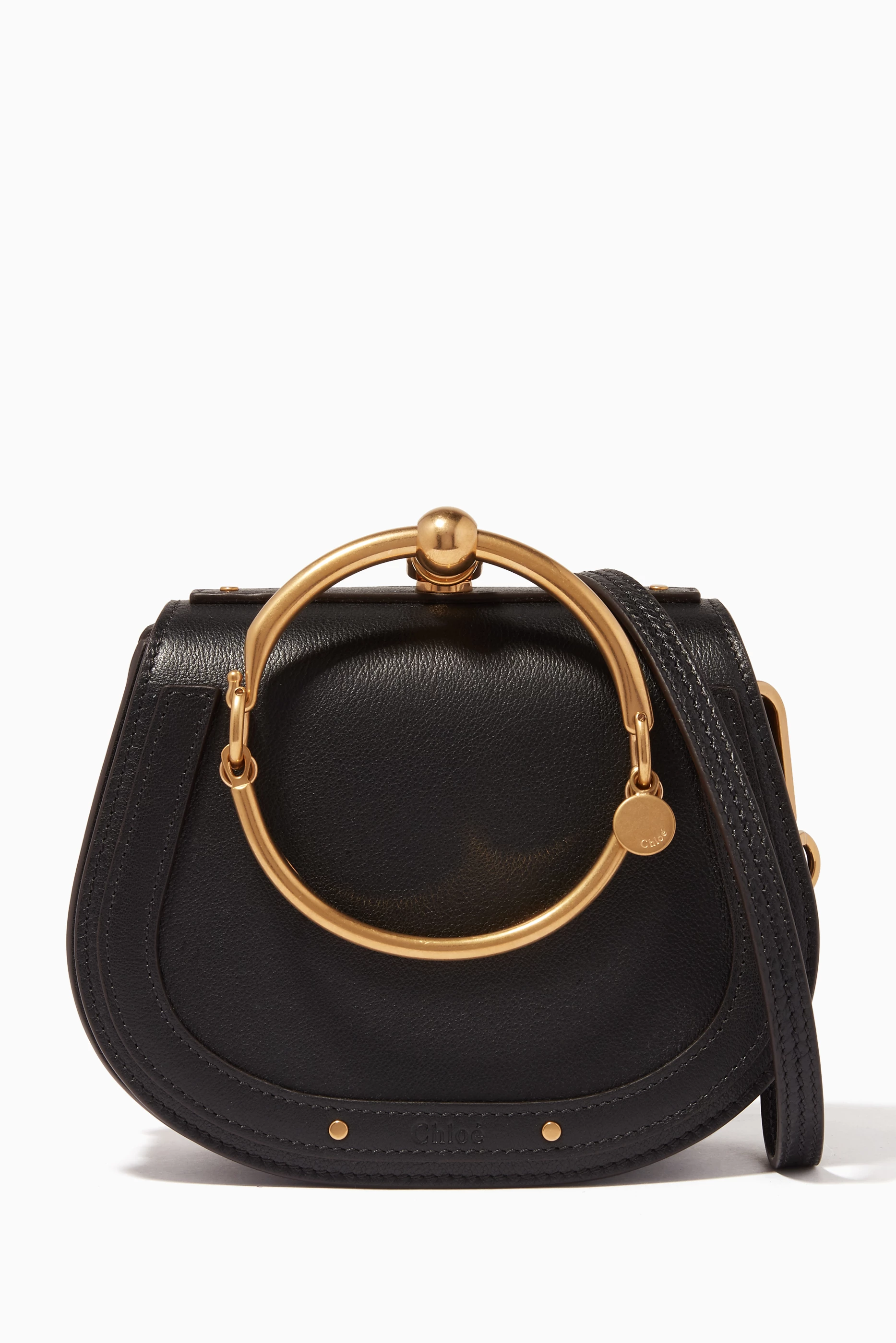 Chloé small nile top leather bracelet bag