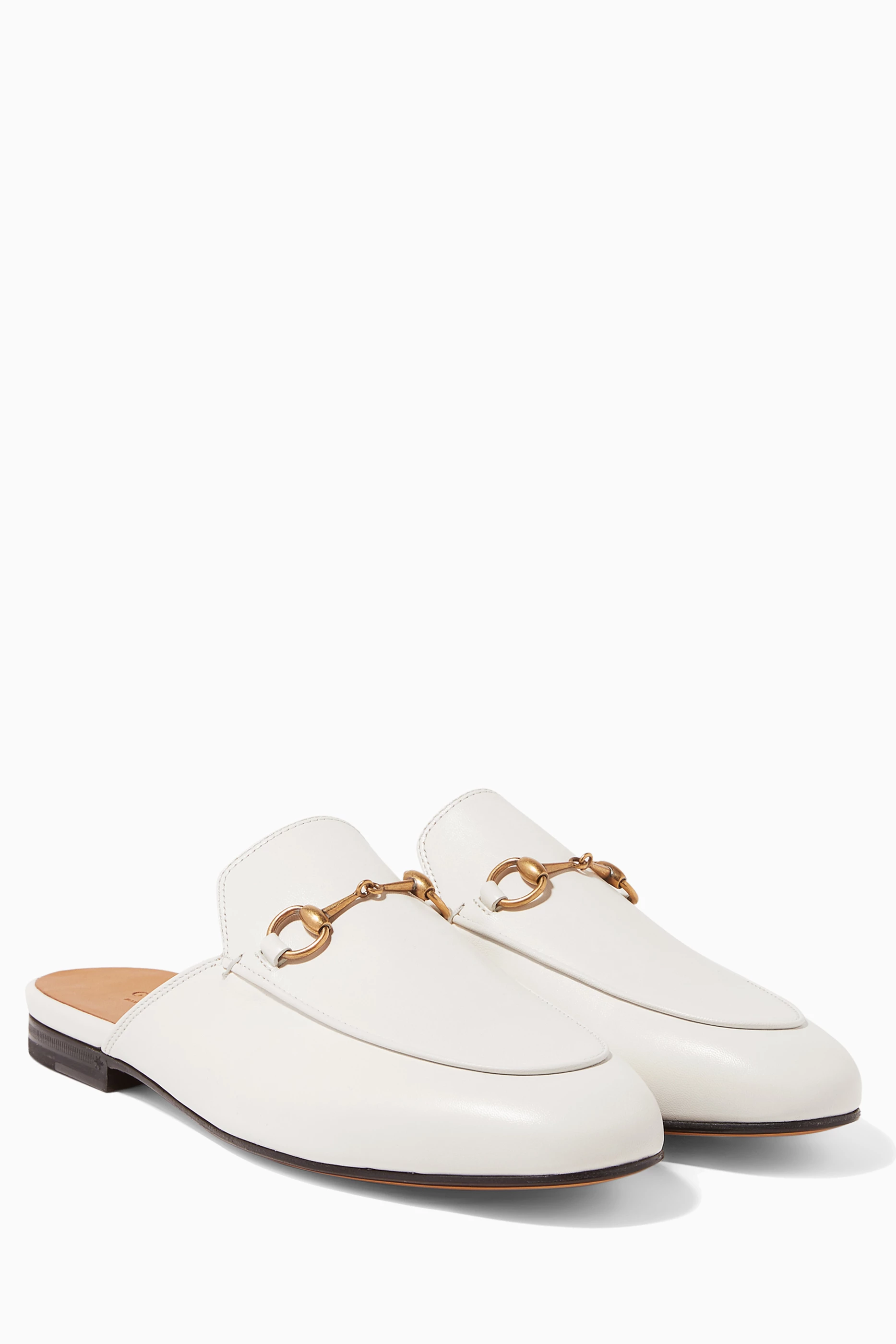 Gucci princetown online loafers white