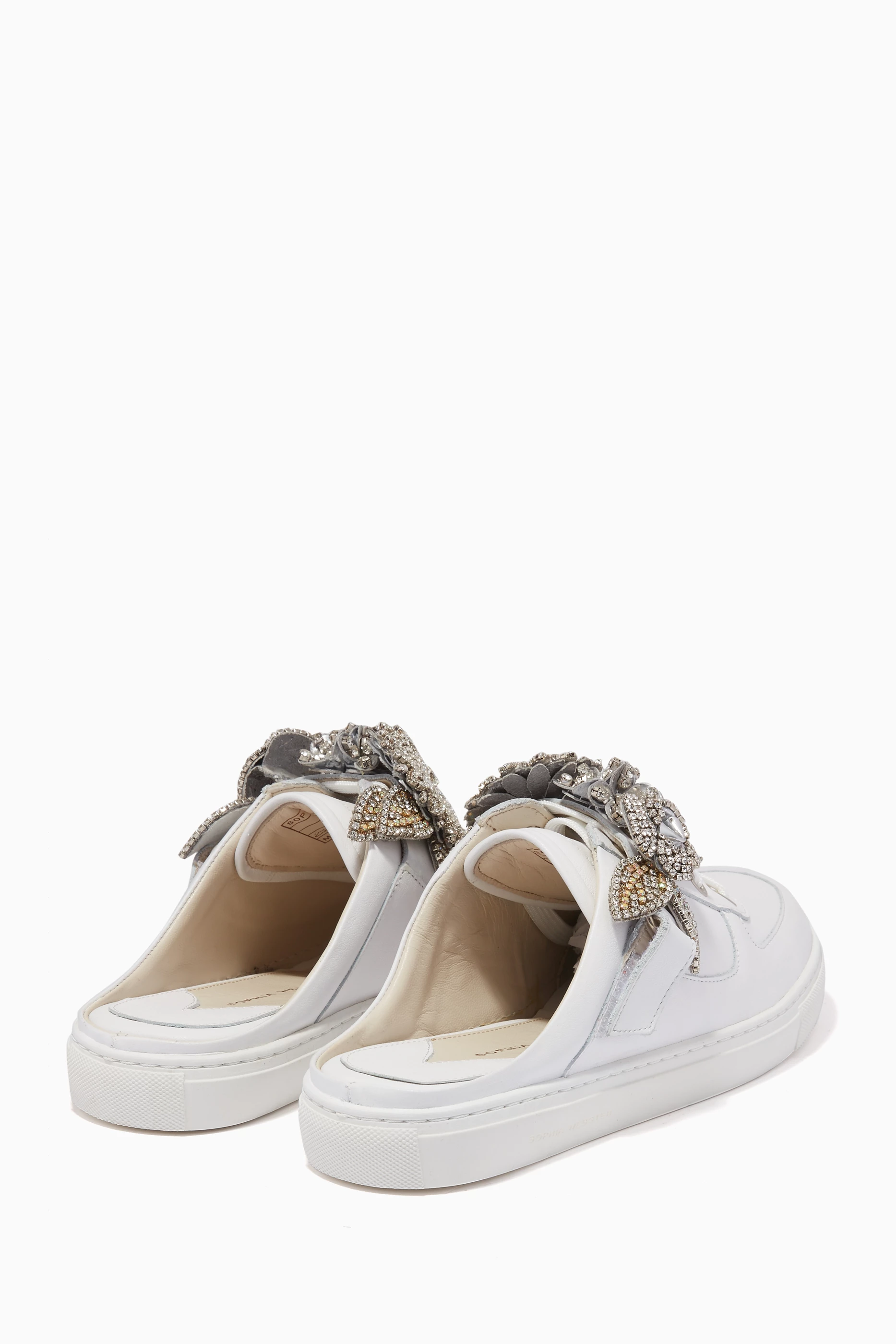 Buy Sophia Webster White White Lilico Jessie Sneaker Mules for