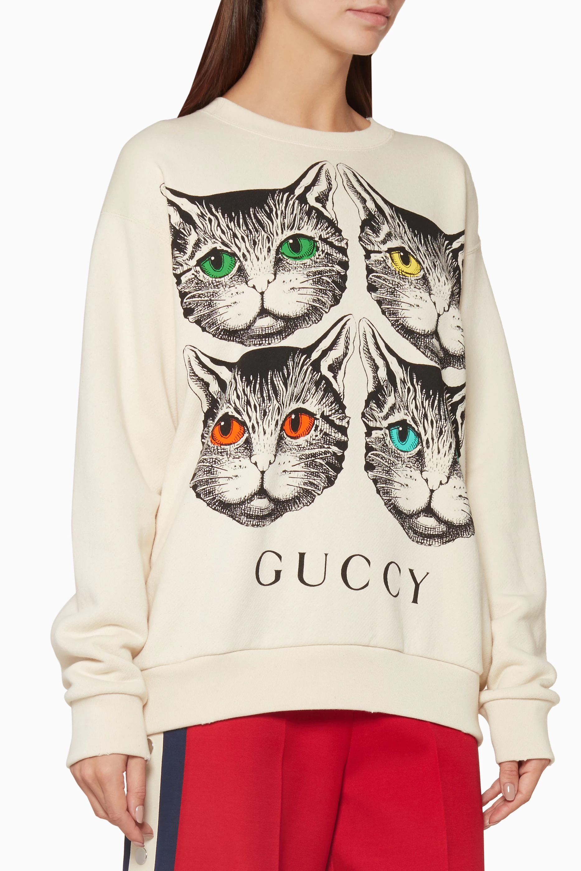 Gucci cat online pullover