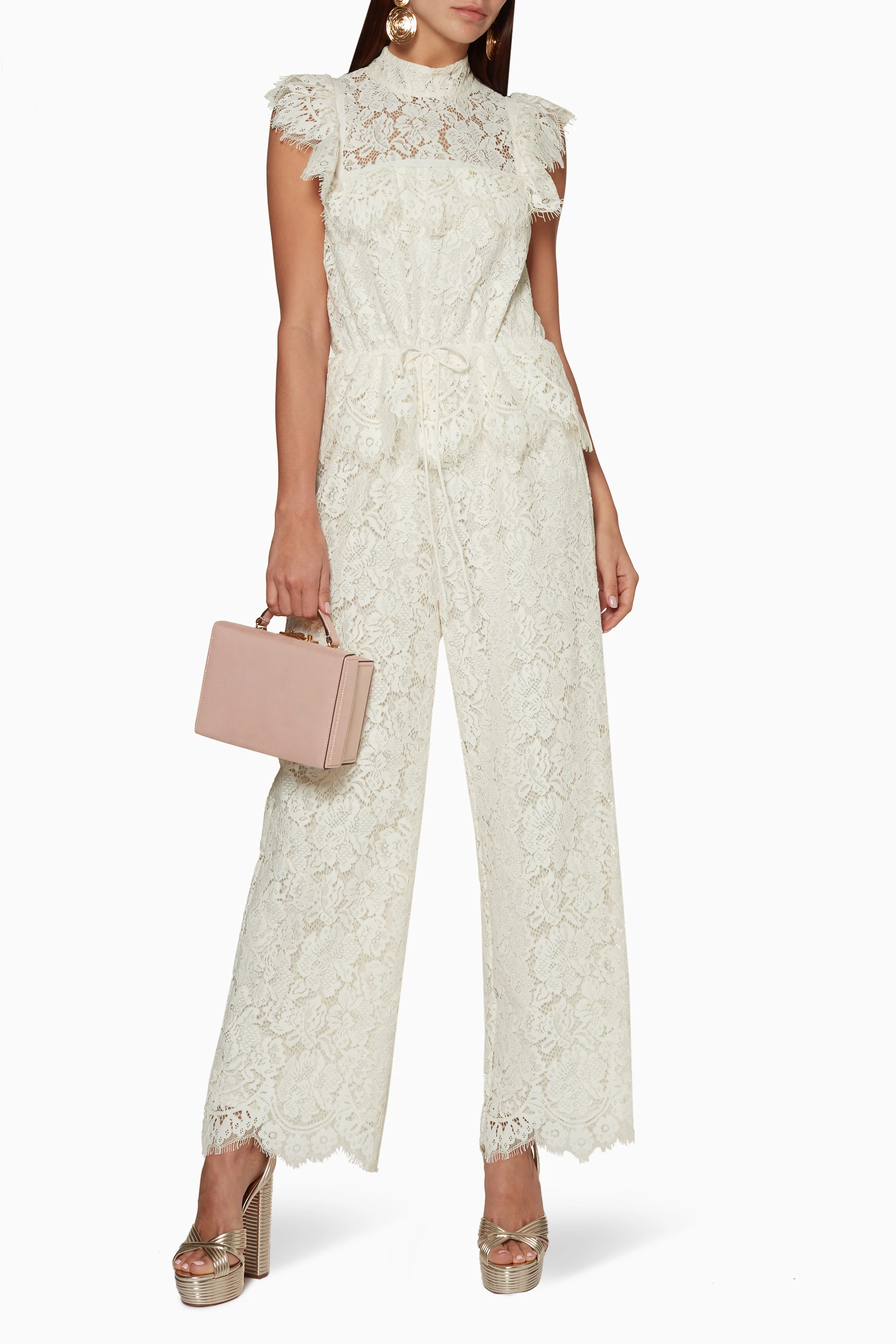 Ganni jerome new arrivals lace jumpsuit