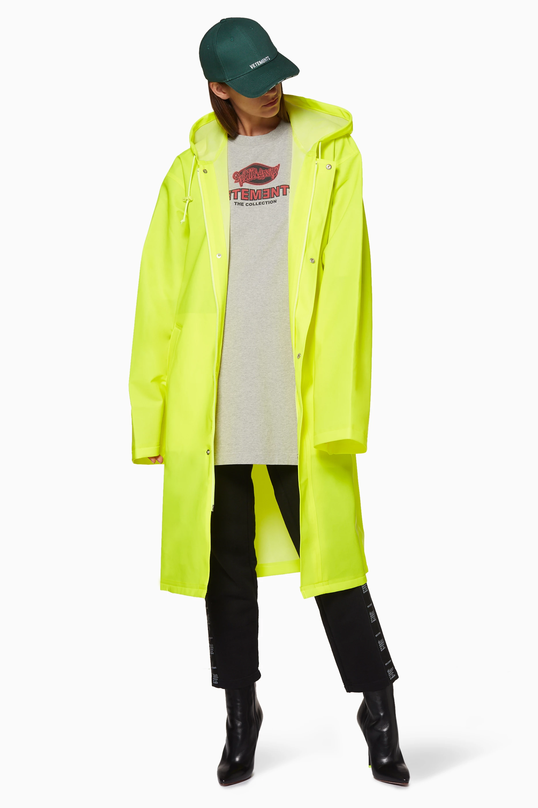 Vetements yellow hotsell raincoat