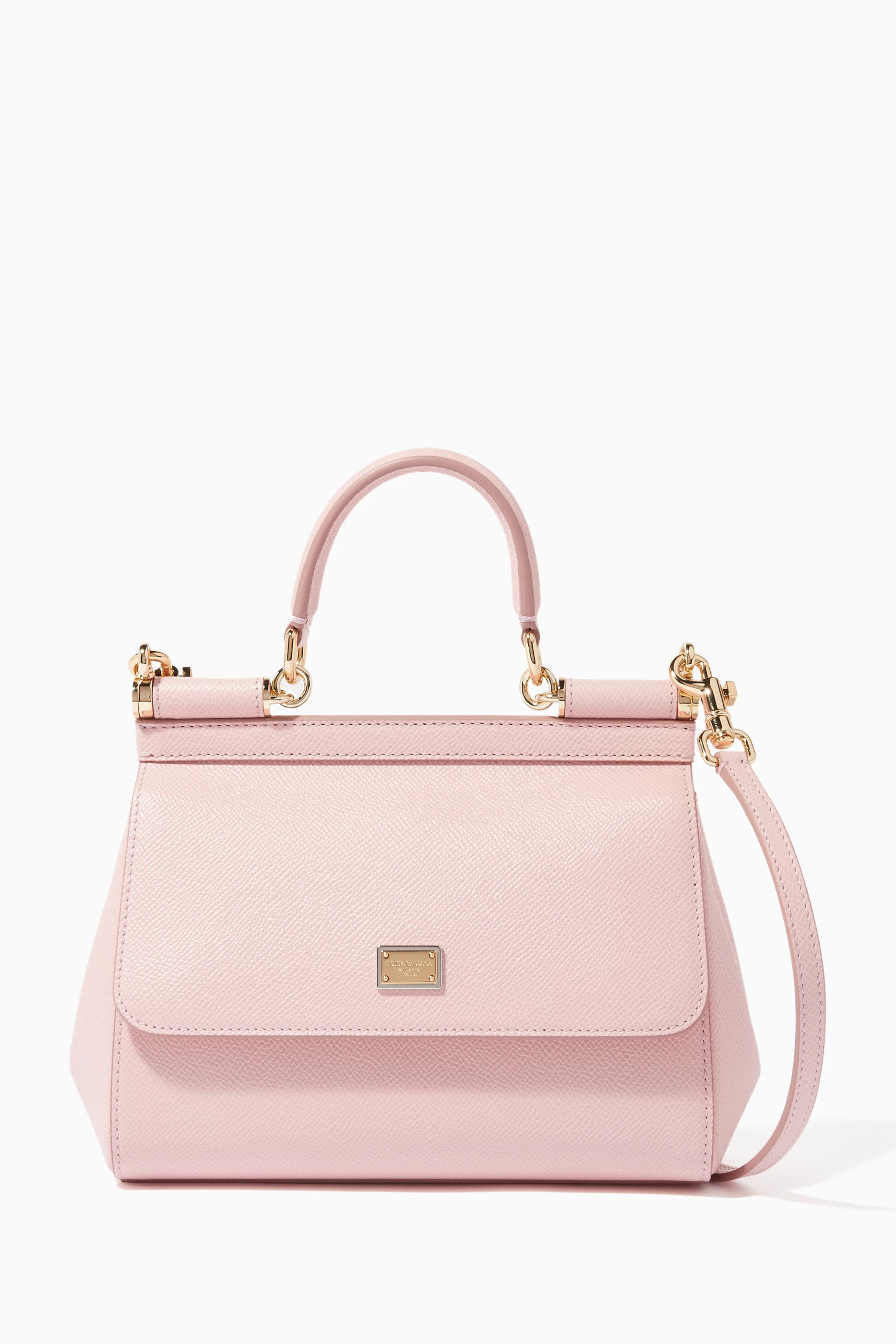 Dolce & Gabbana Small Sicily Bag In Dauphine Leather