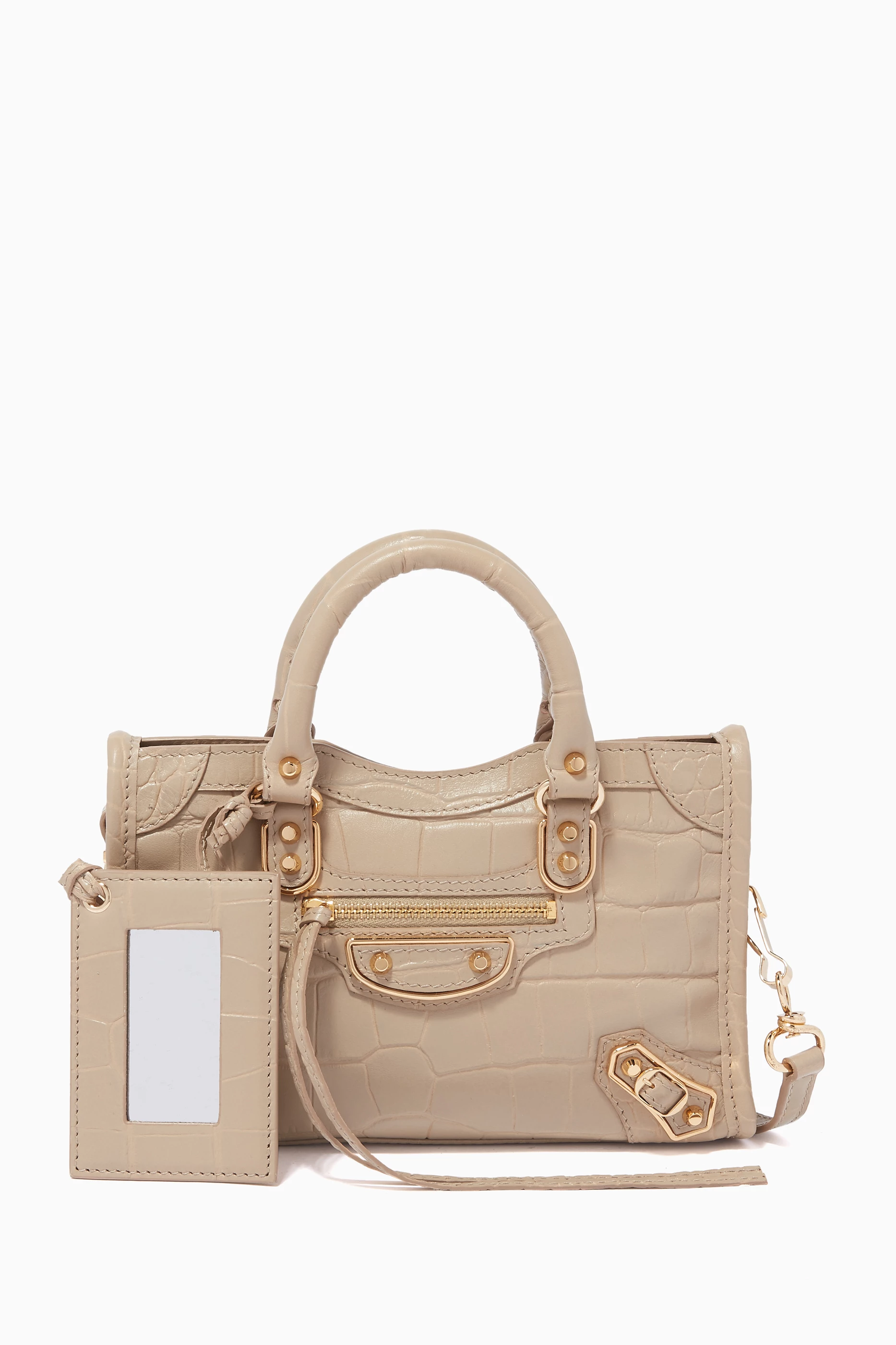 Balenciaga city hotsell mini beige