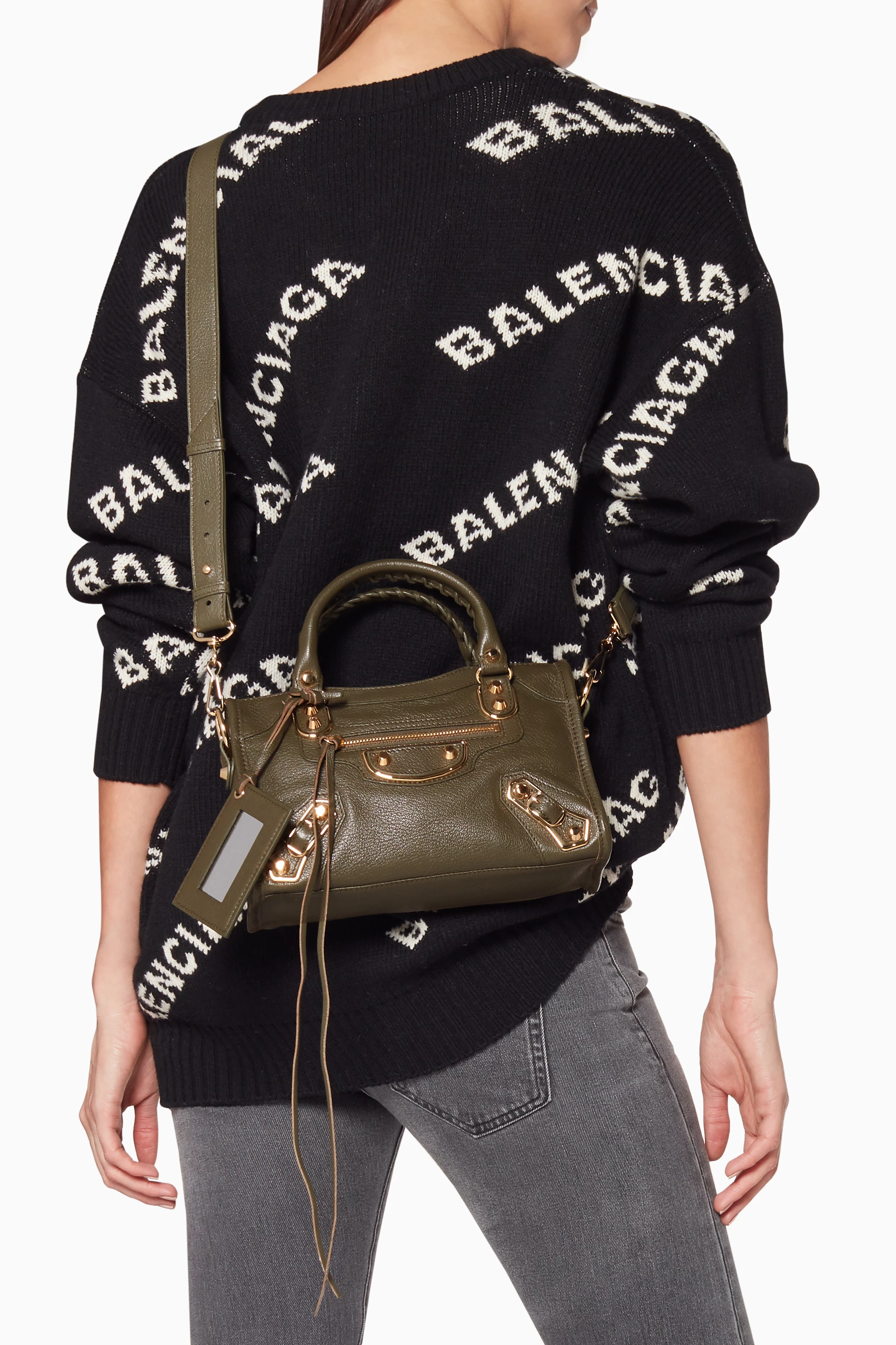 Balenciaga tote best sale bag olive