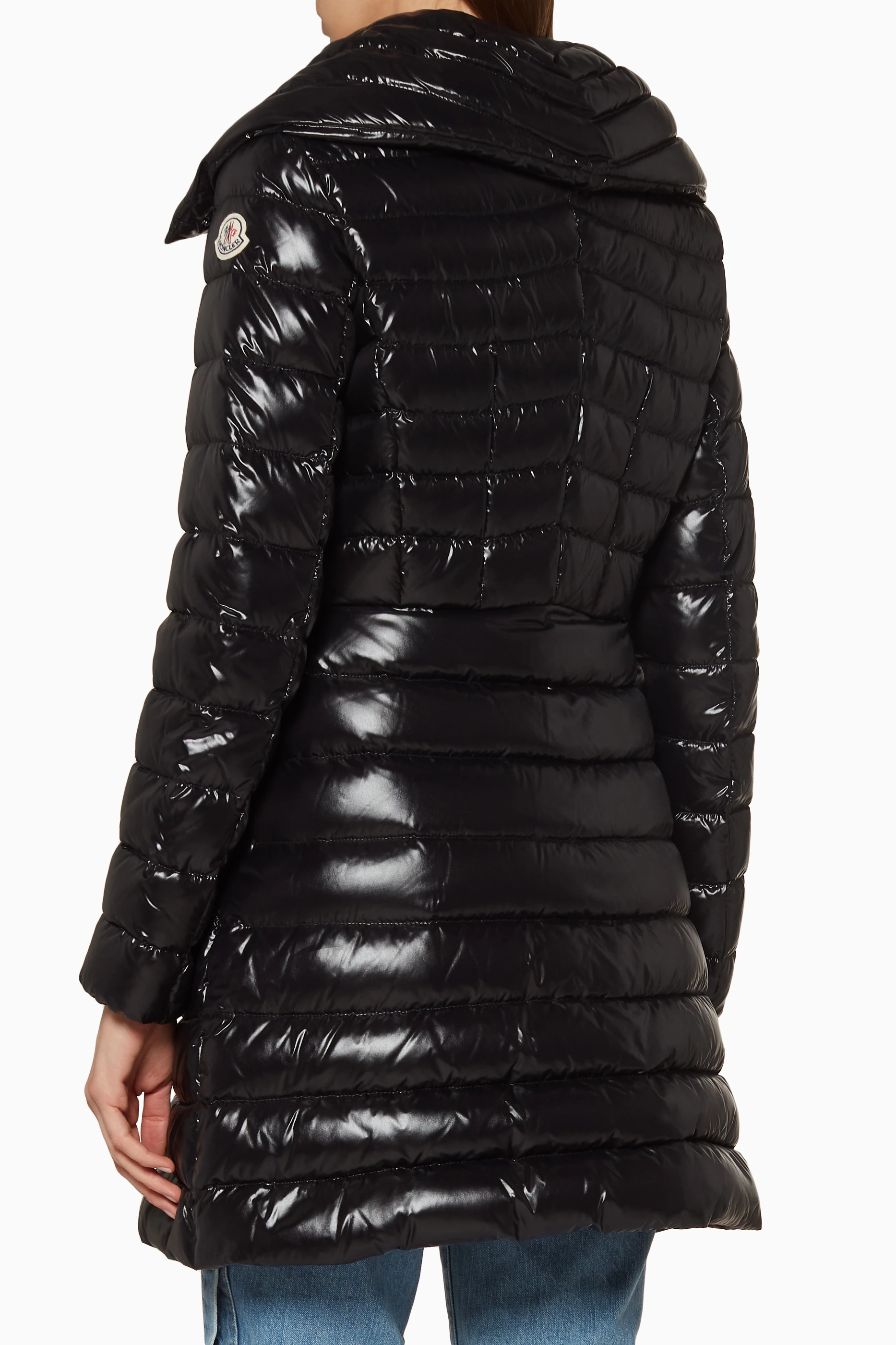 Moncler faucon deals fitted puffer coat