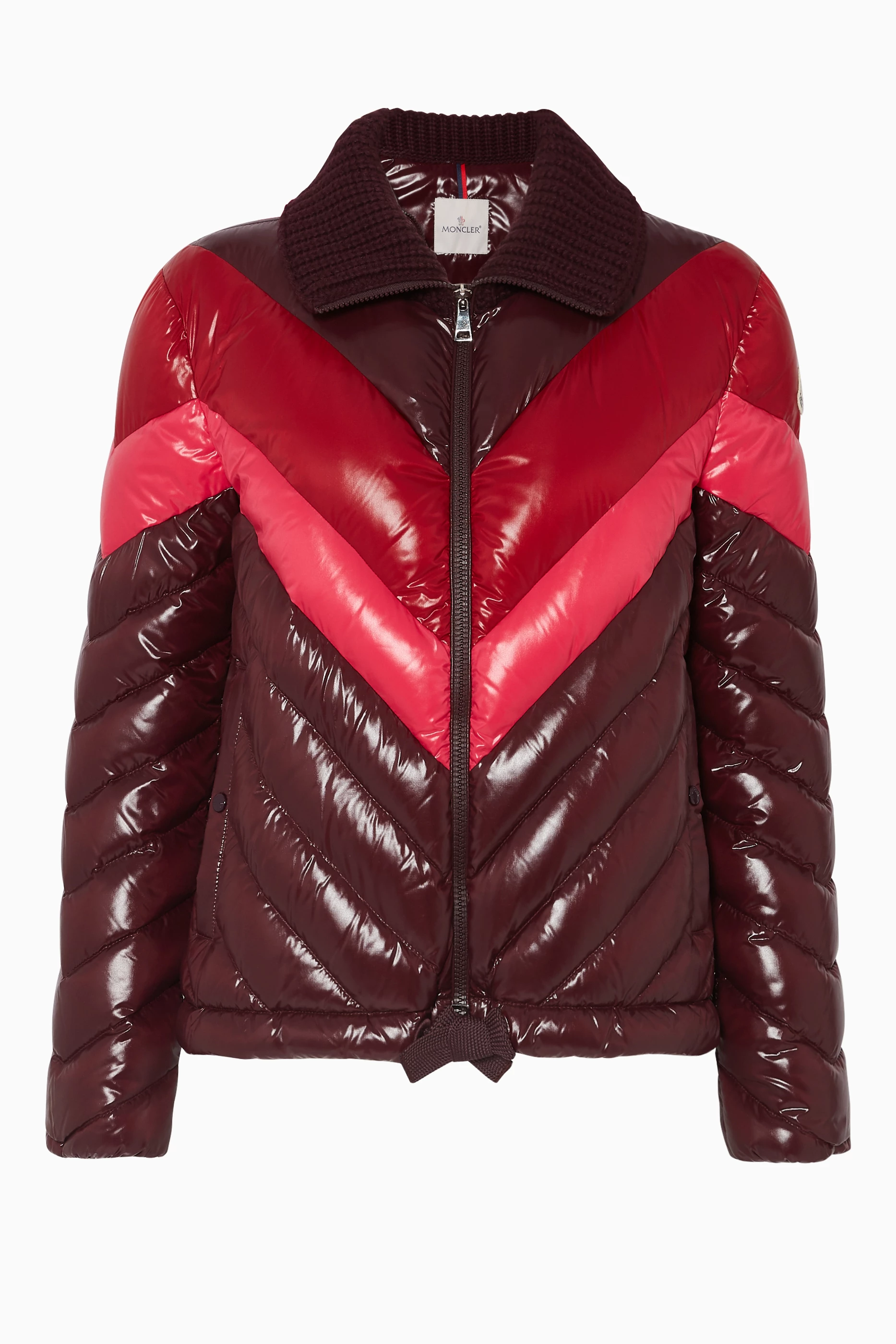 Buy Moncler Burgundy Deep Purple Albatros Jacket for Women in