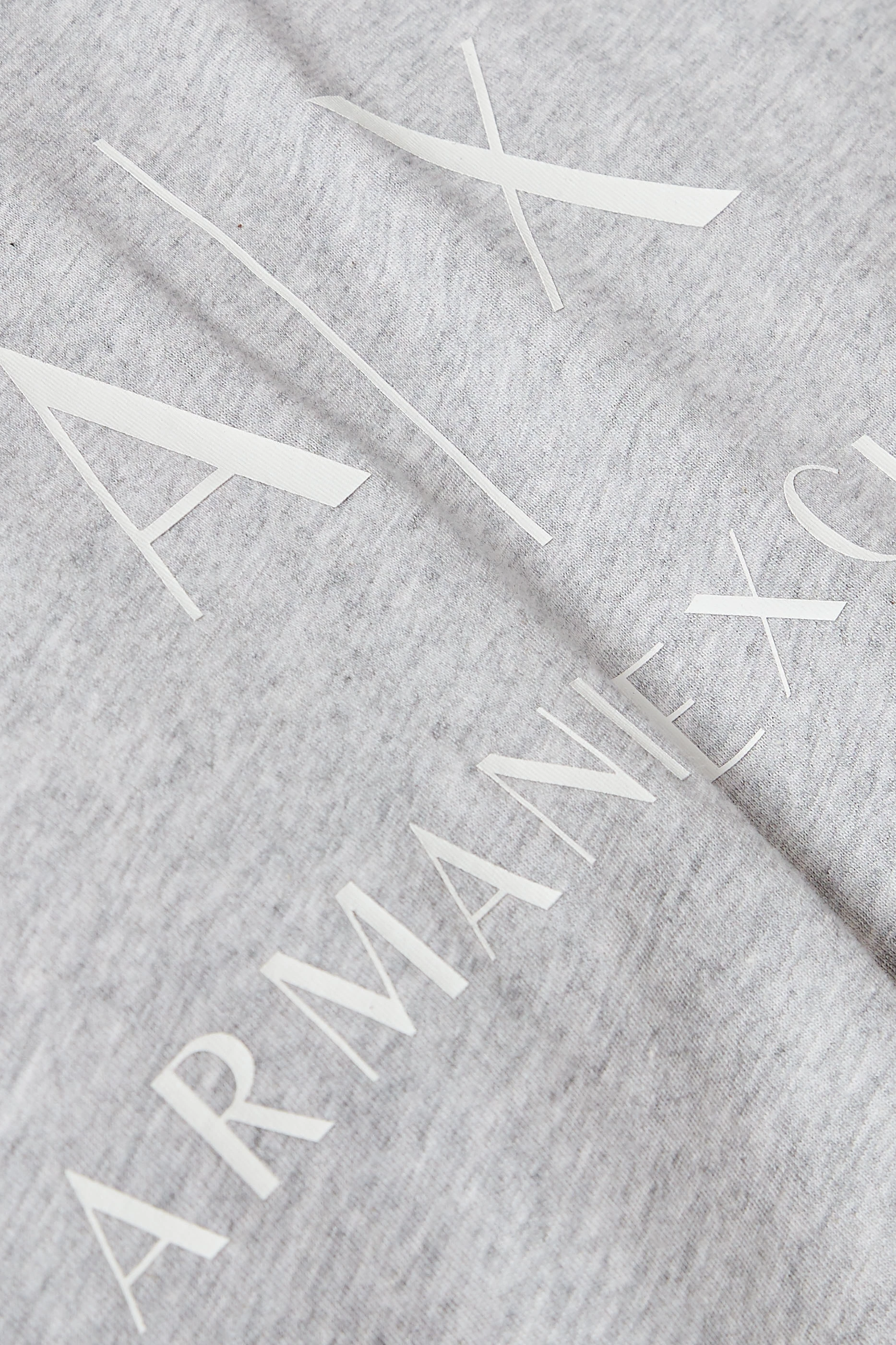 Buy Armani Exchange Grey Core Logo Print T Shirt for Men in Saudi