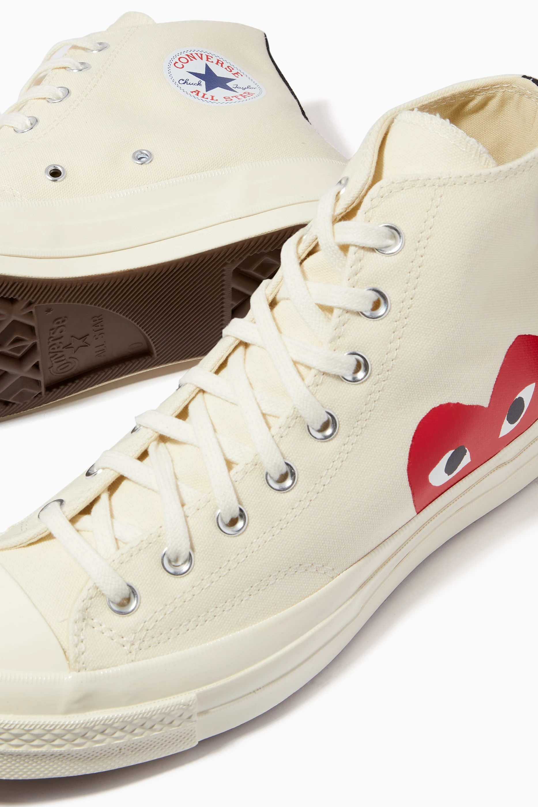 Converse x sales cdg high white