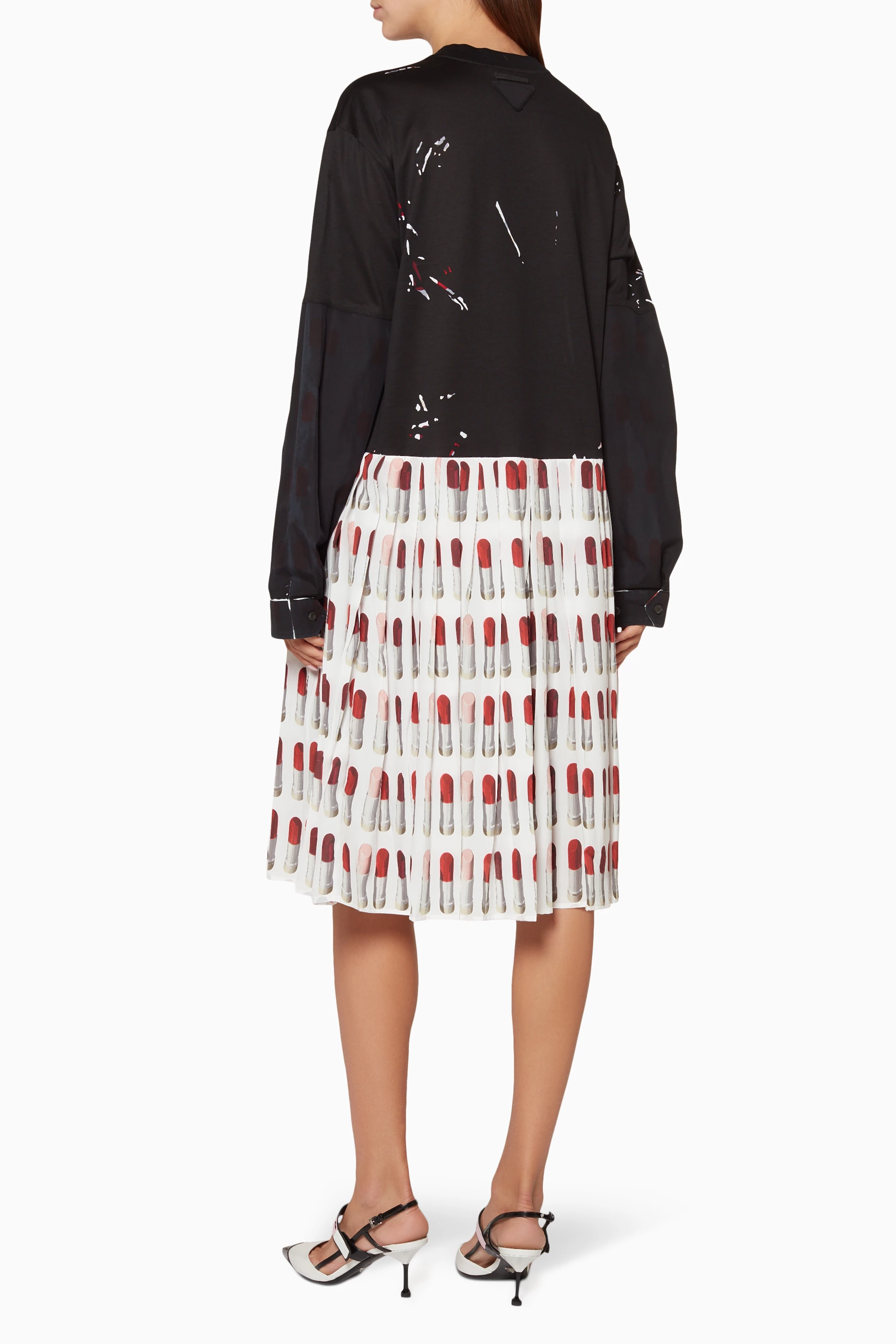 Prada lipstick on sale print