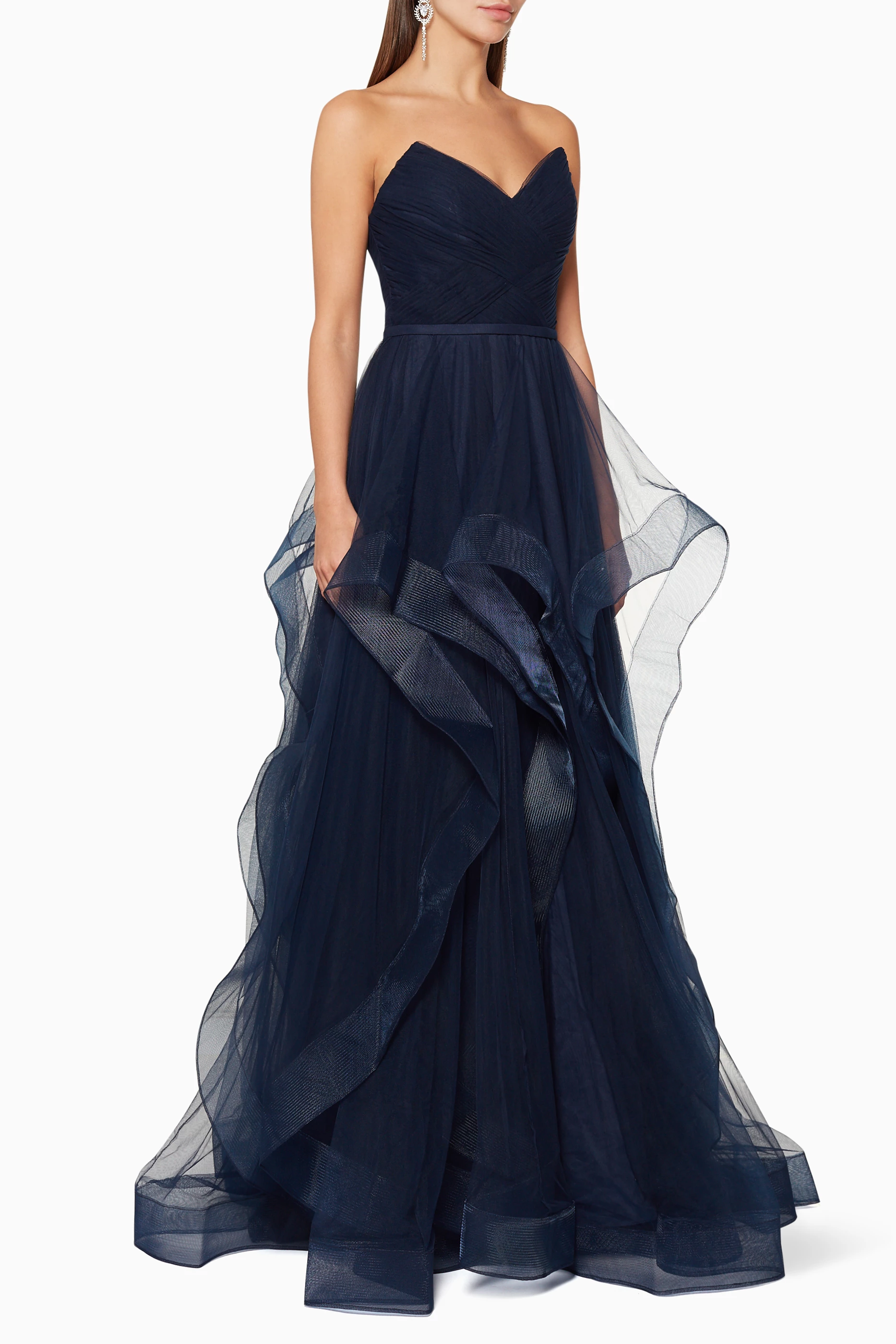 Basix black 2024 label cascade gown