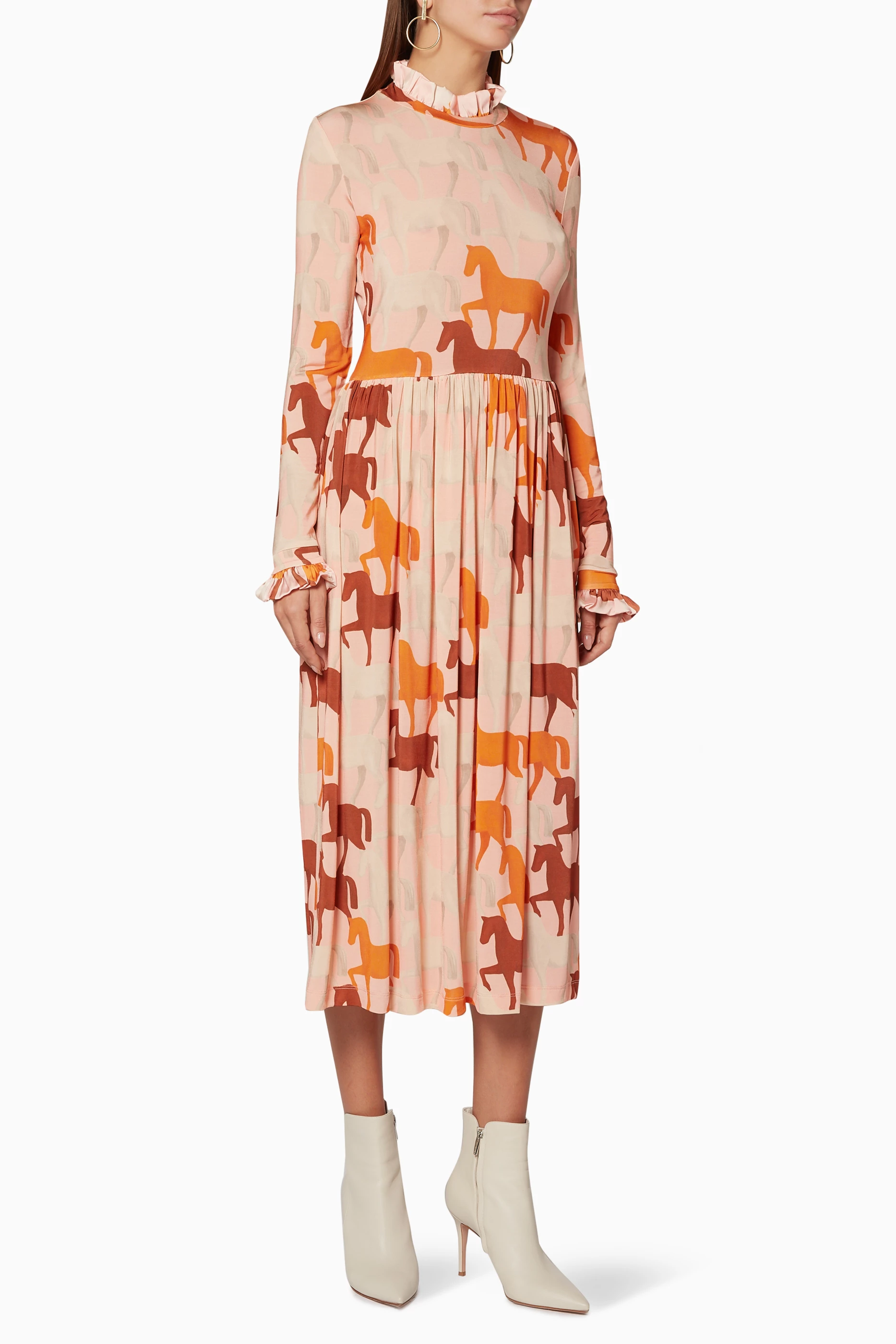 Buy Stine Goya Pink Light Pink Printed Clarabelle Dress for Women
