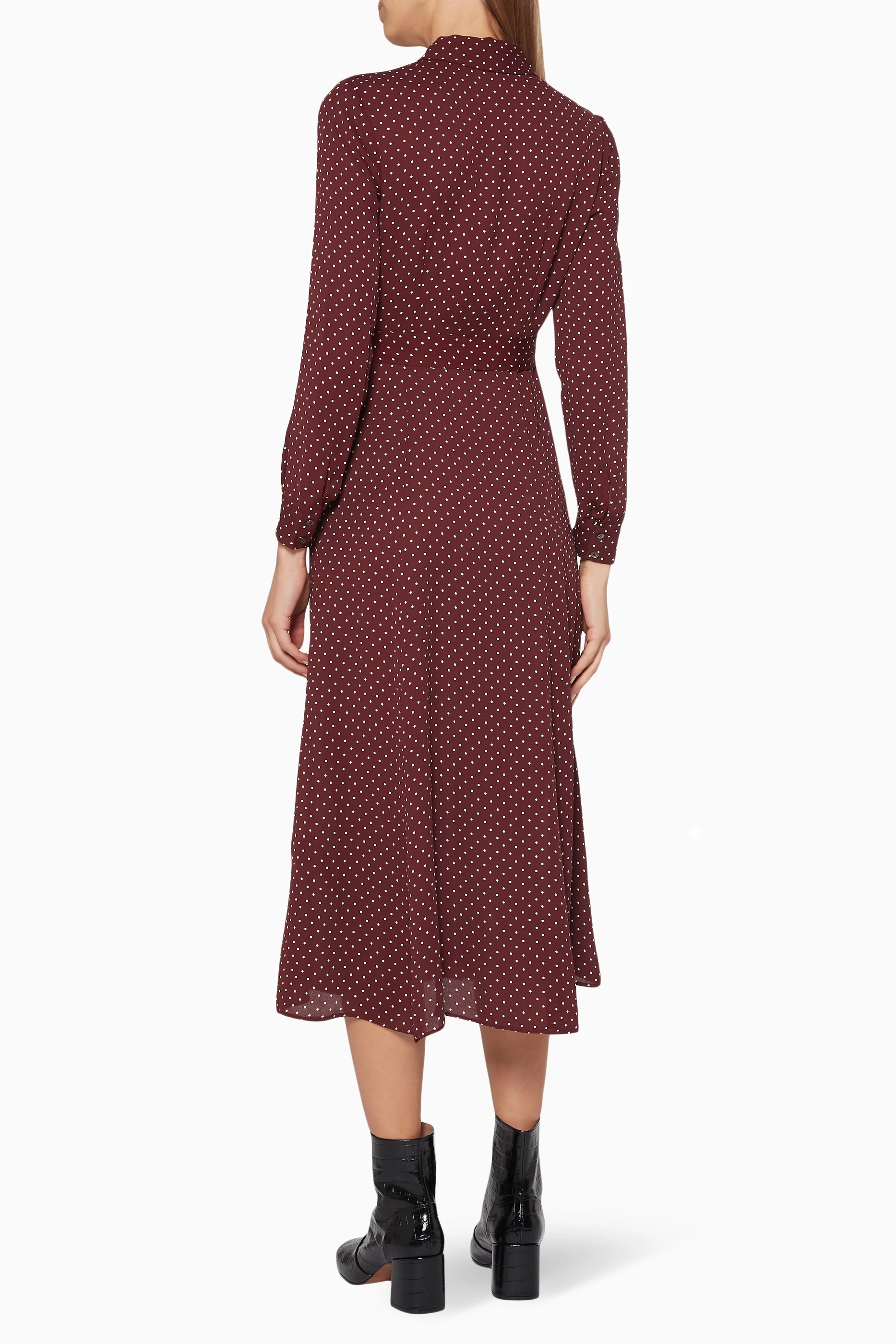 Whistles margot spot shirt dress sales