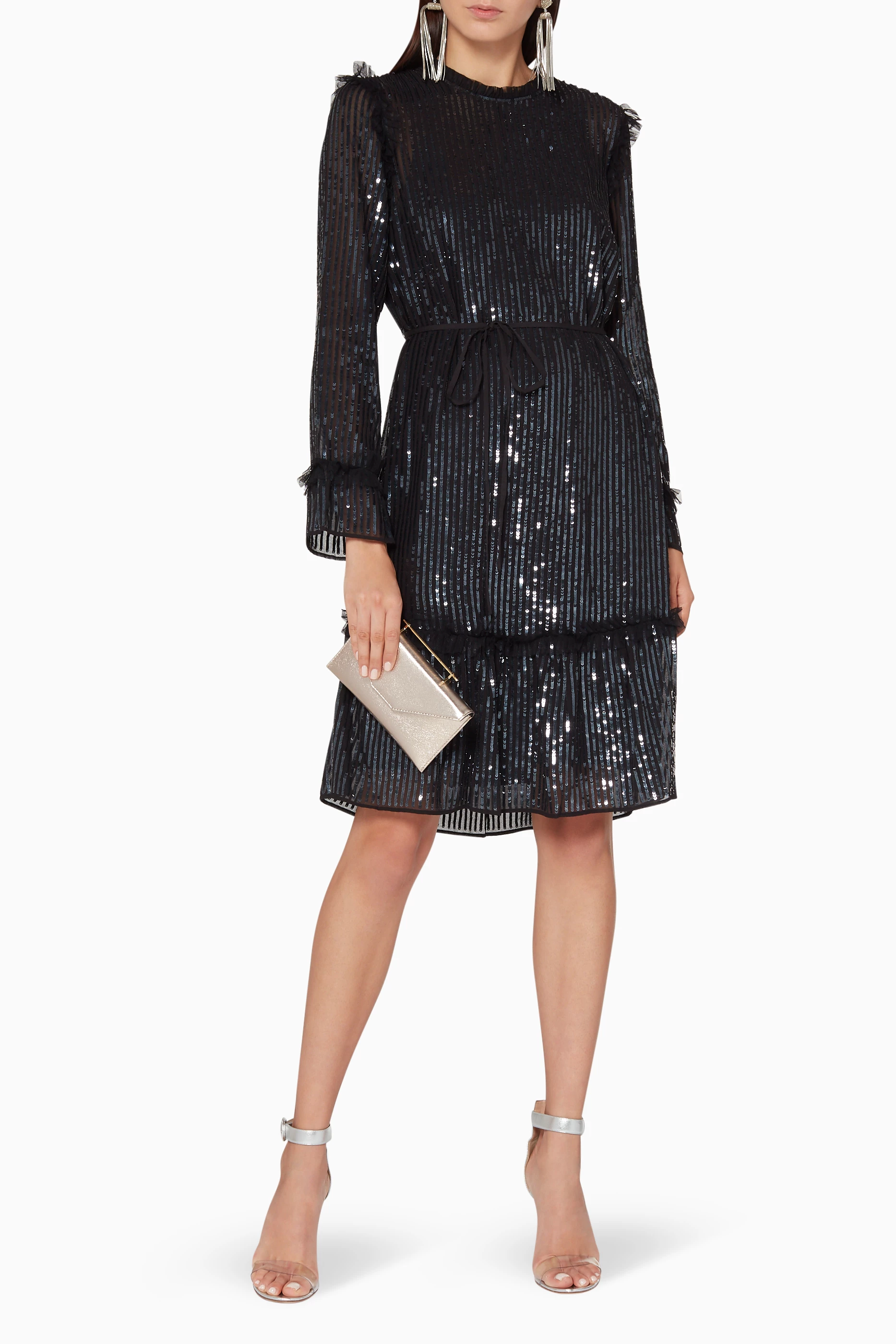 Needle and thread outlet gloss sequin dress