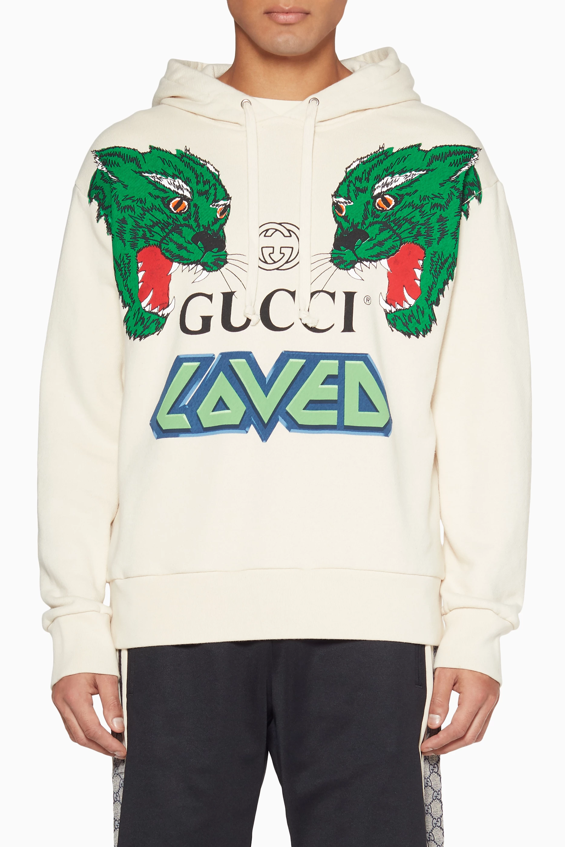 Gucci green shop tiger hoodie