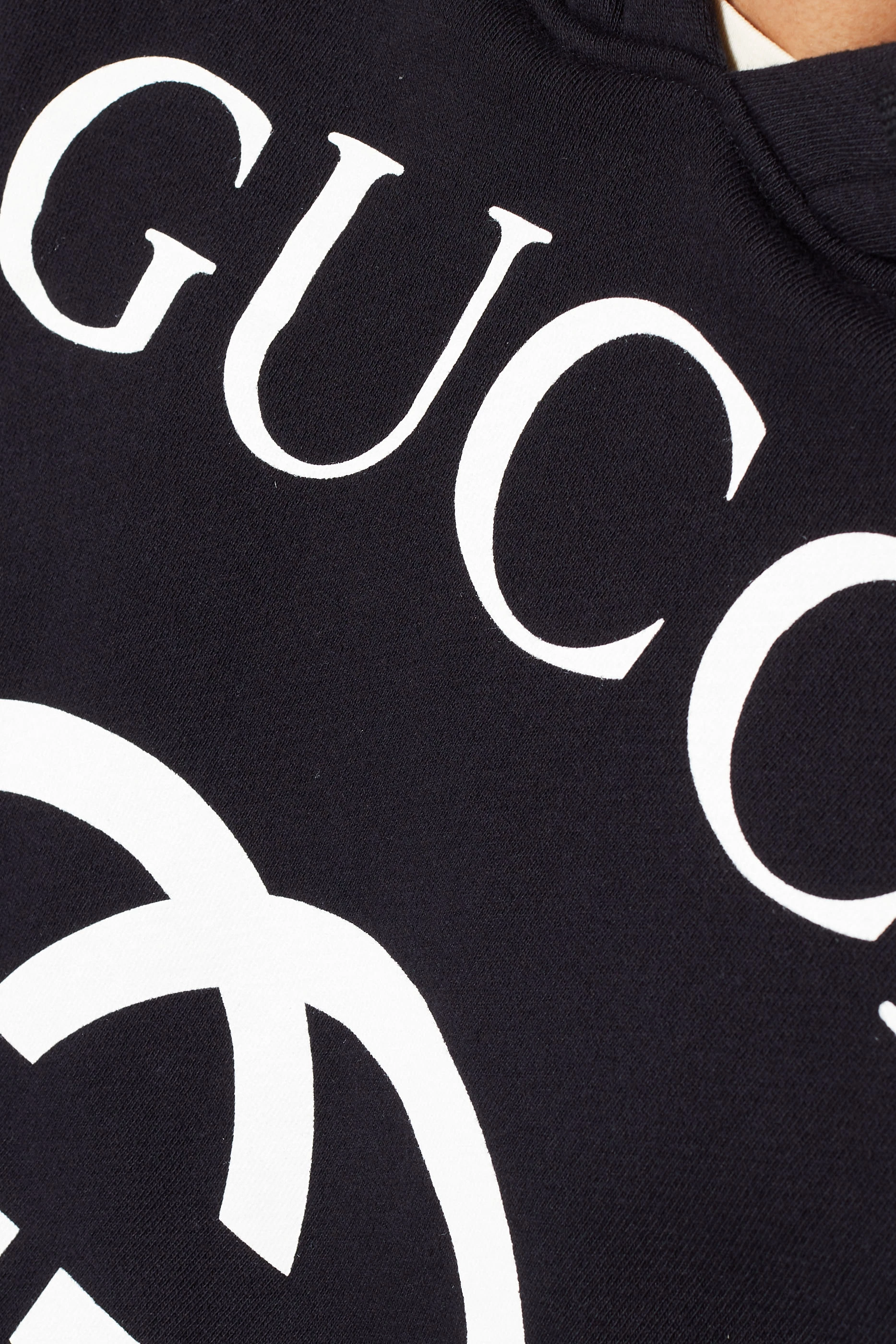 Black and hotsell white gucci sweatshirt