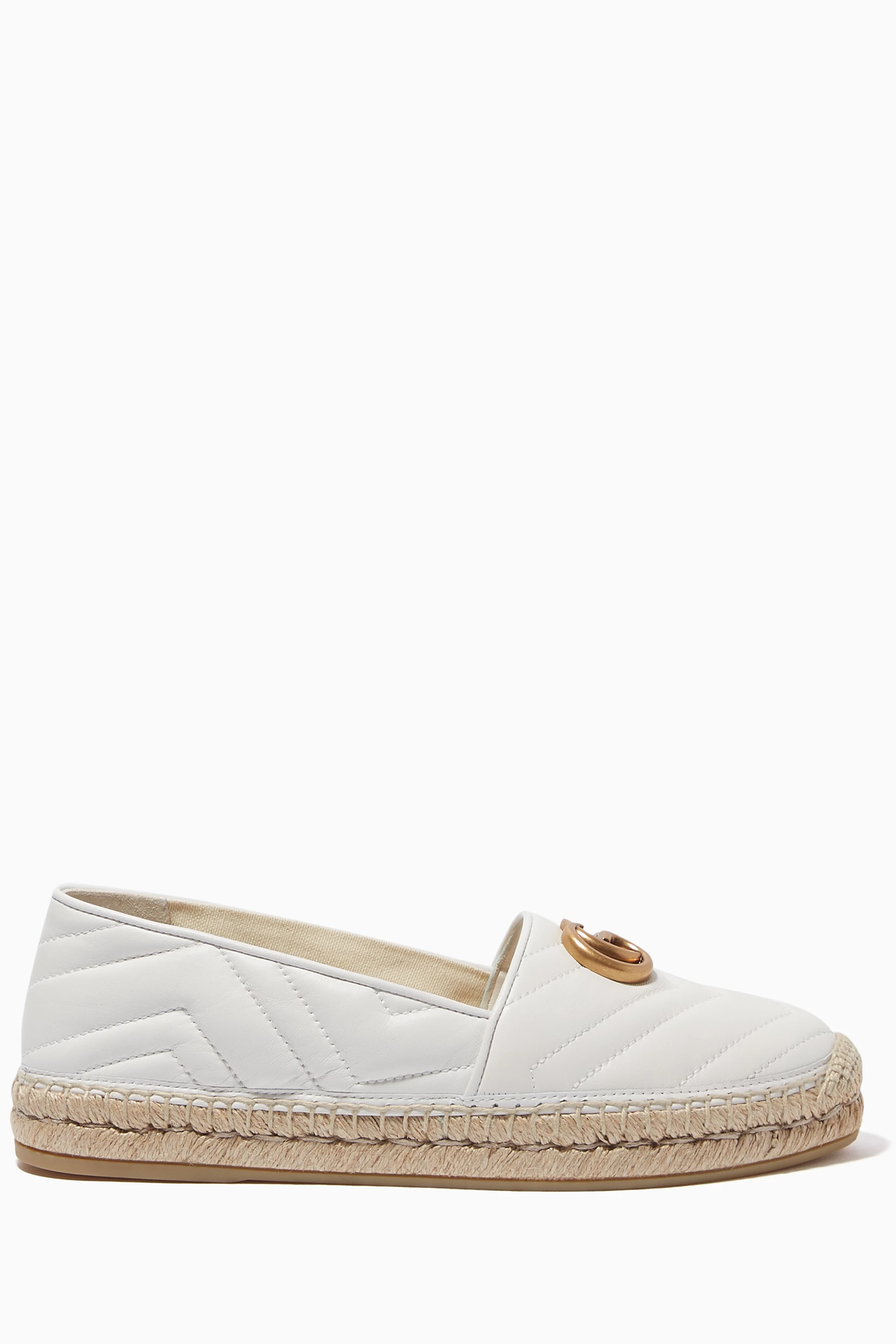 Gucci hot sale espadrilles white