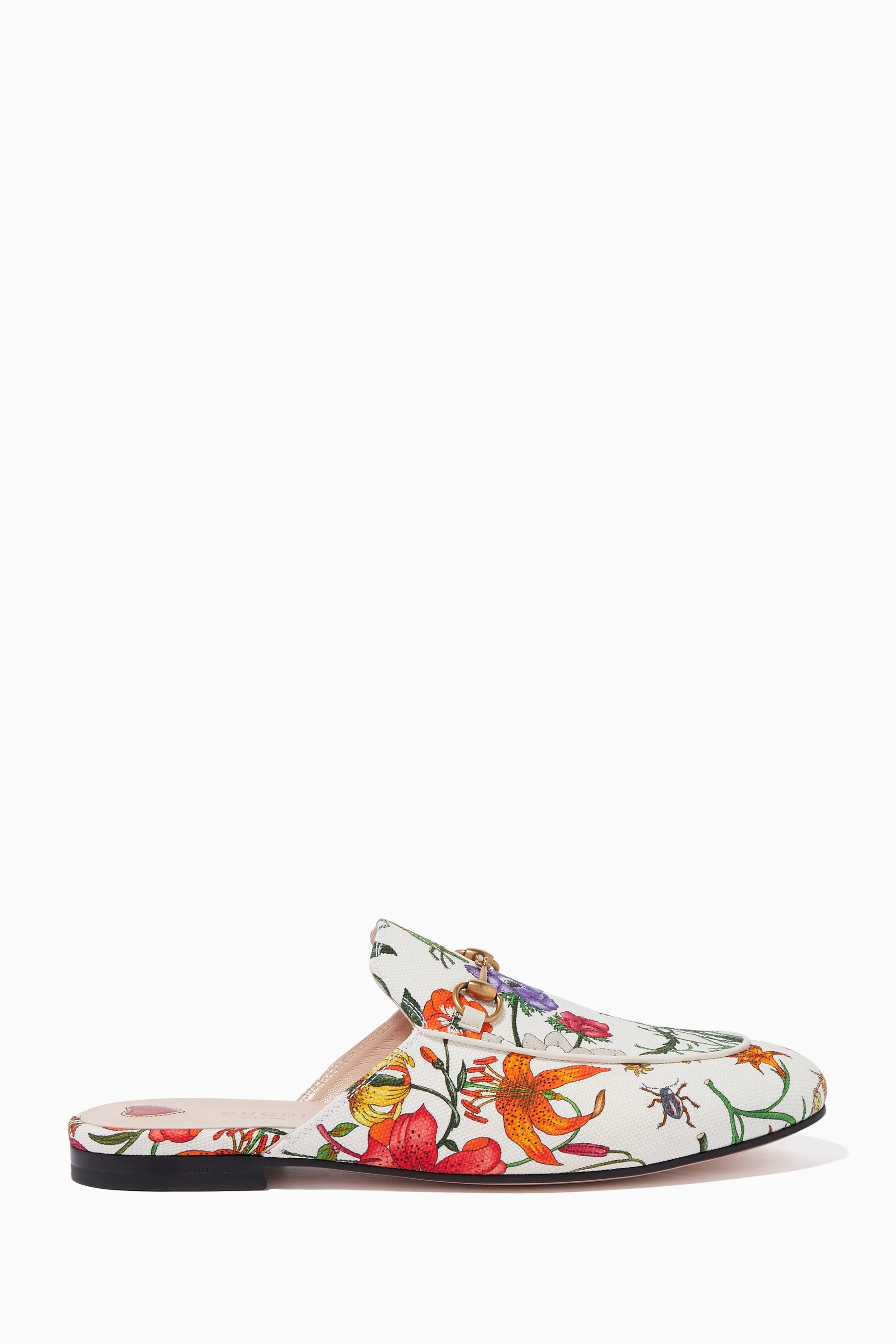 Gucci slippers floral on sale