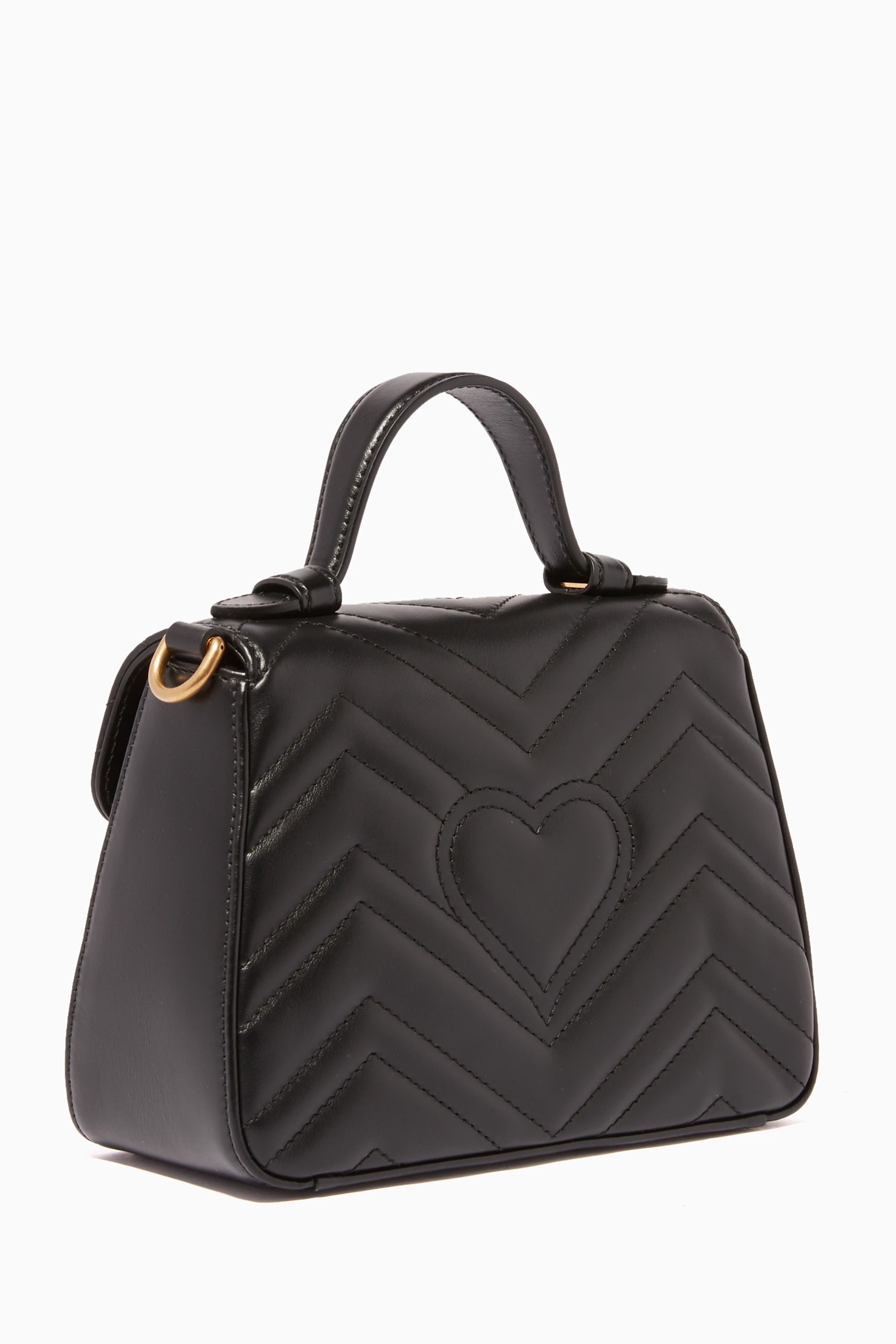 Gucci marmont 2.0 leather top handle bag shop