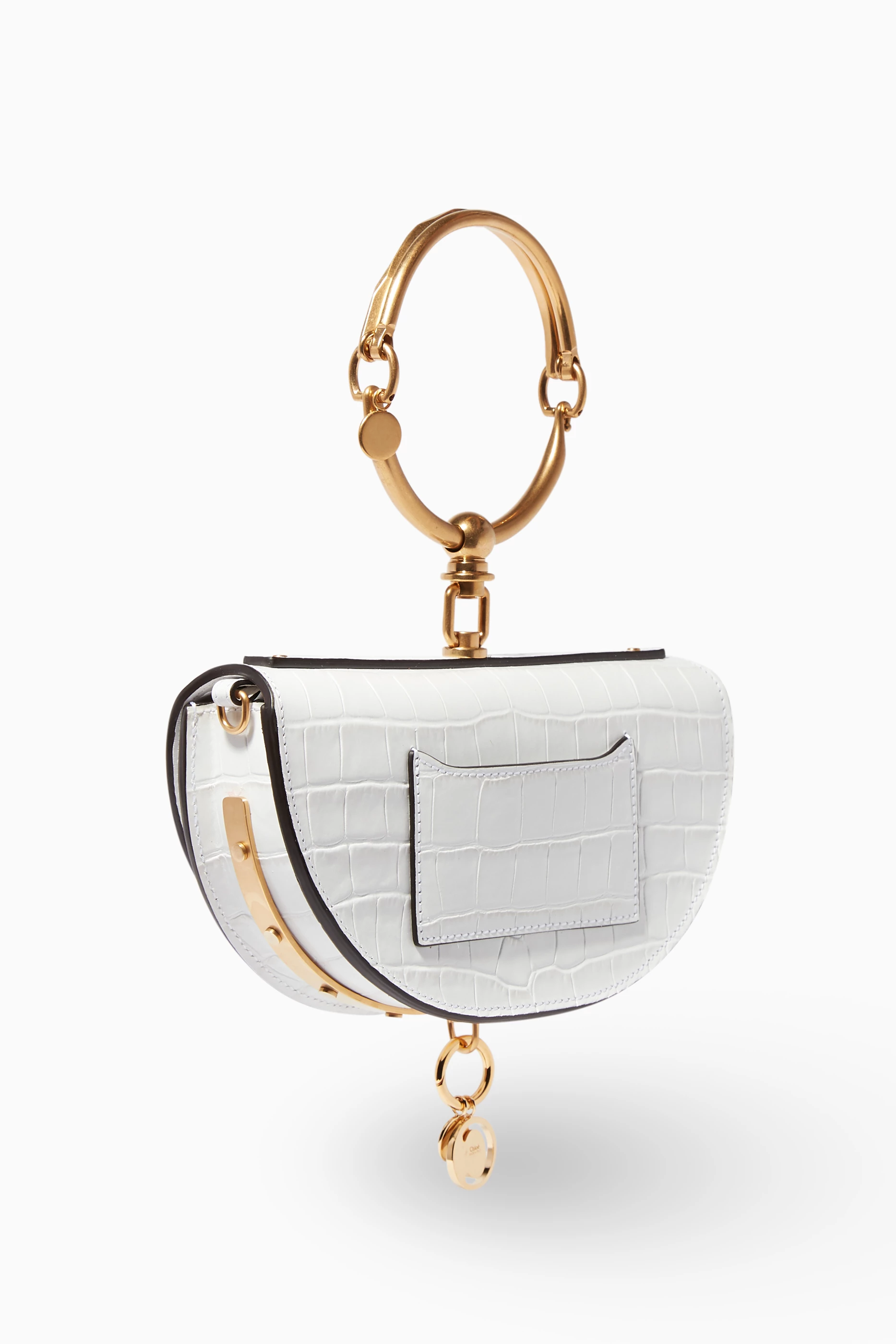 Chloe nile new arrivals minaudiere white