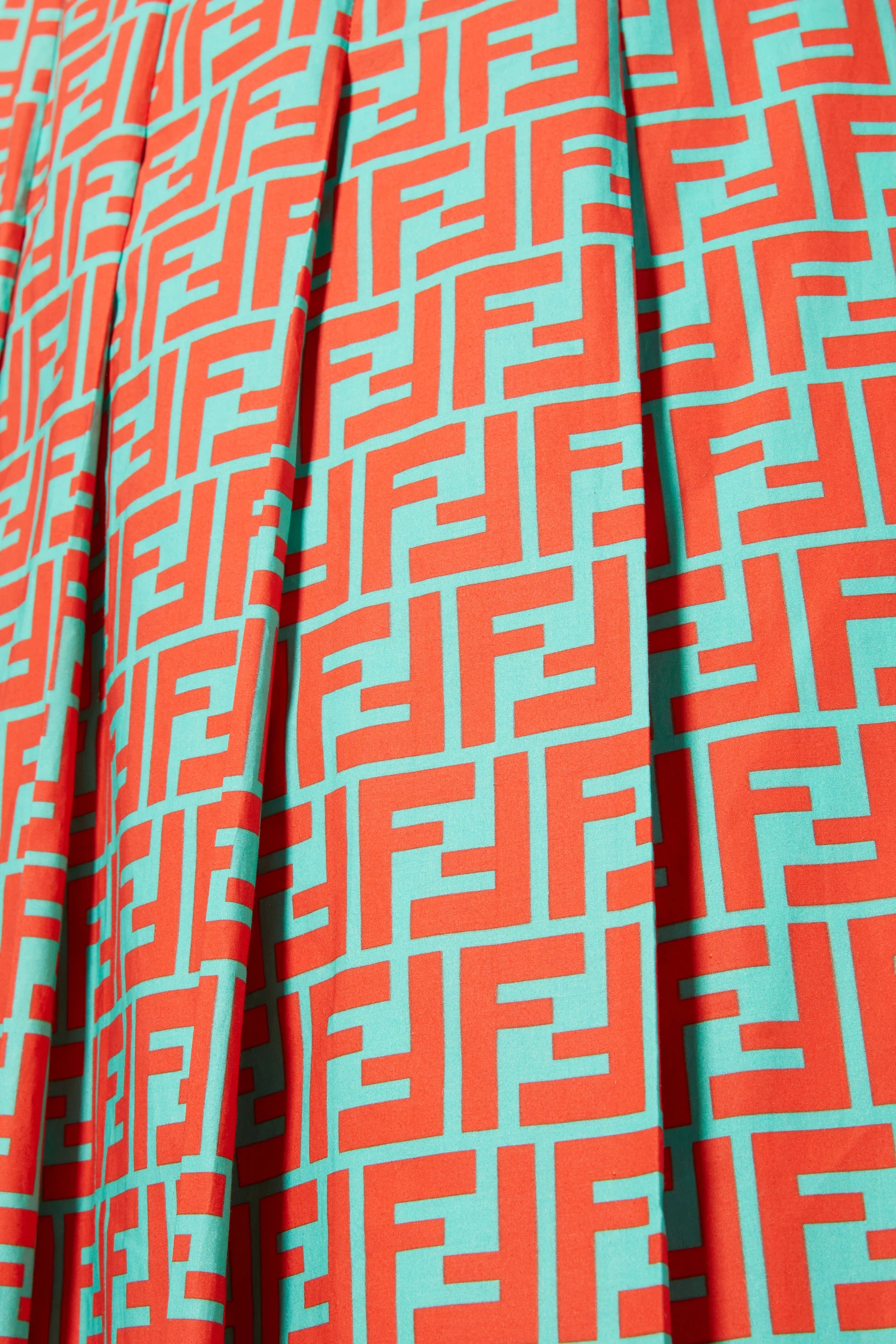 Fendi orange skirt store