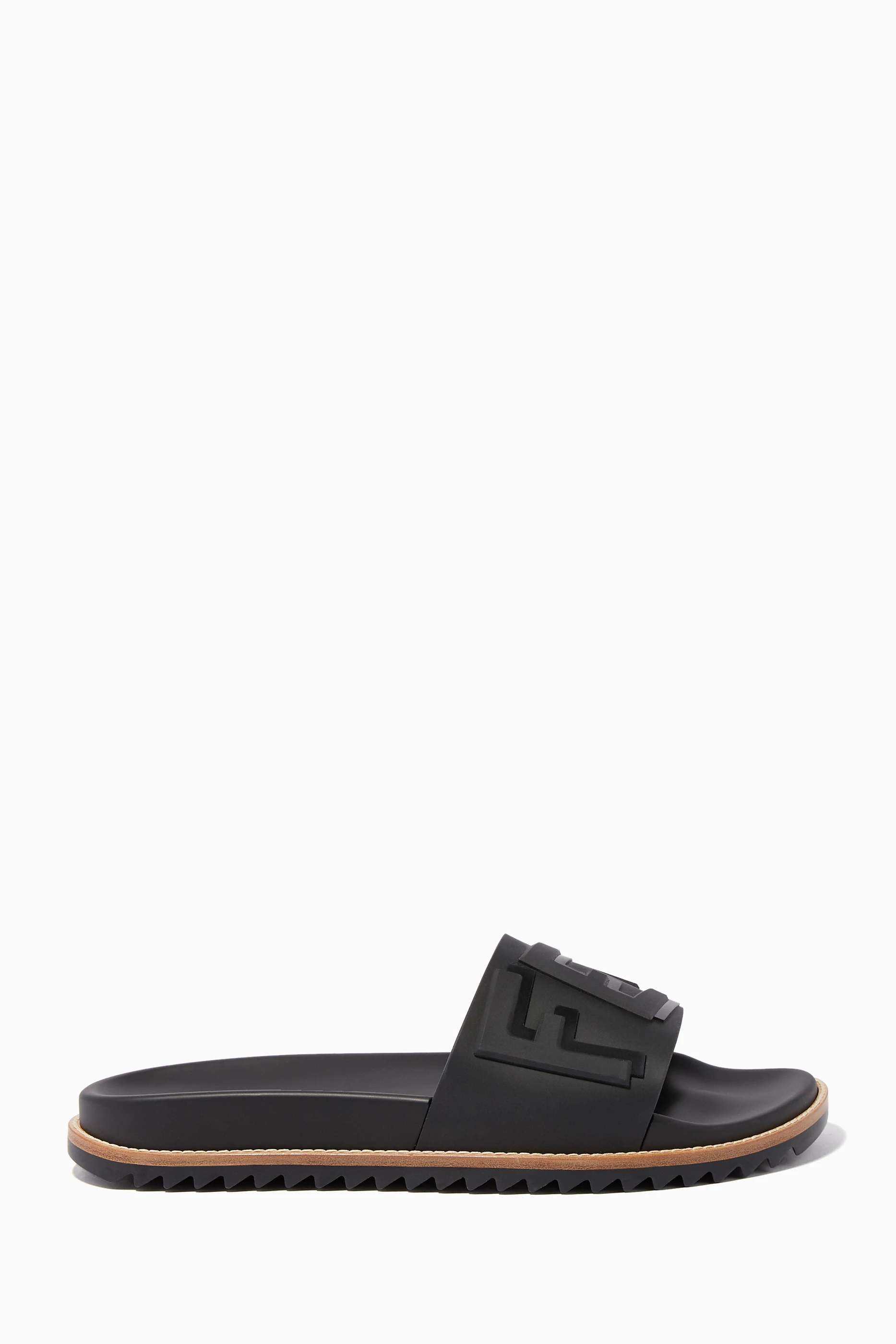 Fendi slides black cheap