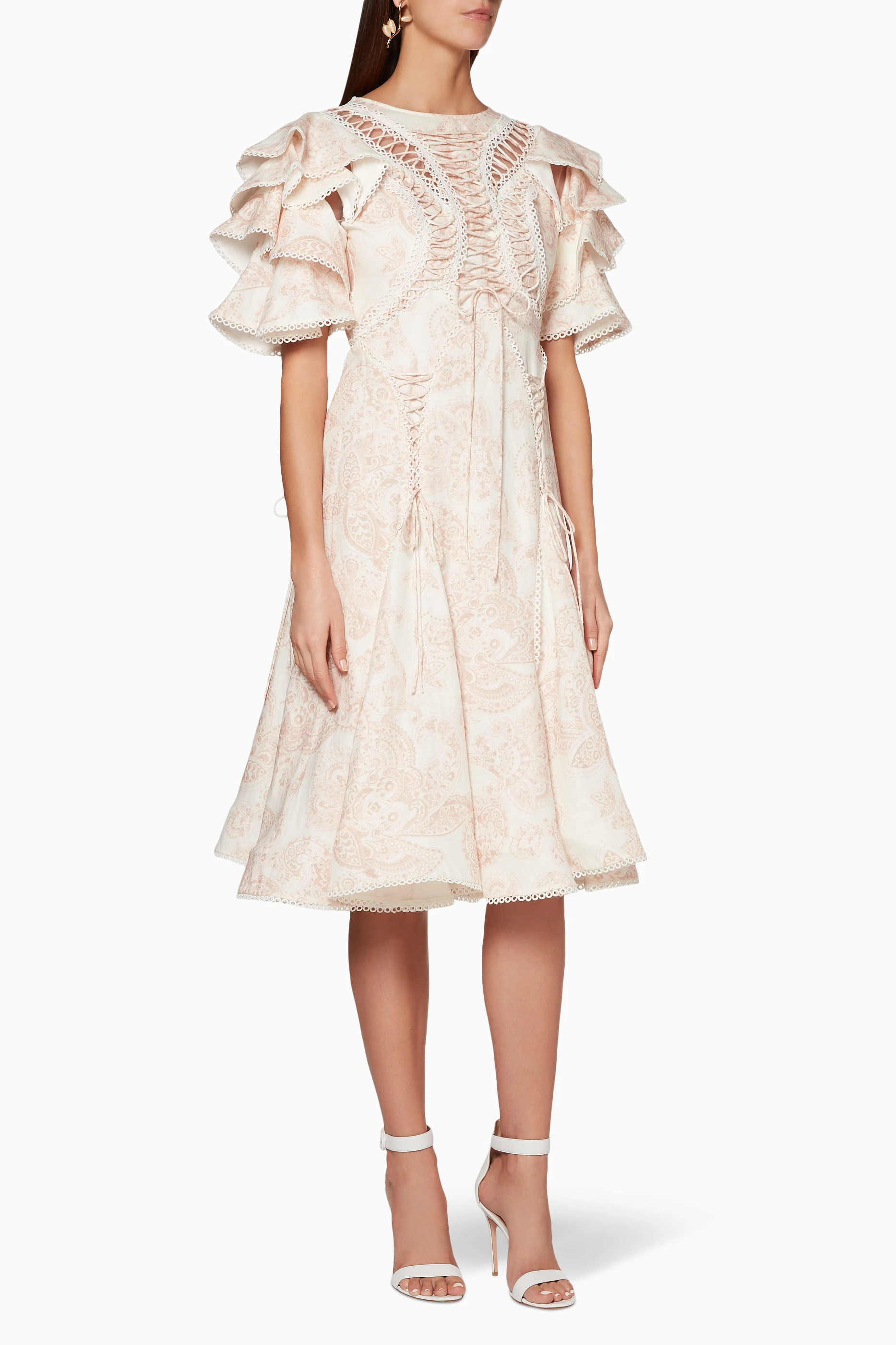 Buy THURLEY Pink Light Pink Babushka Midi Dress for Women in Saudi