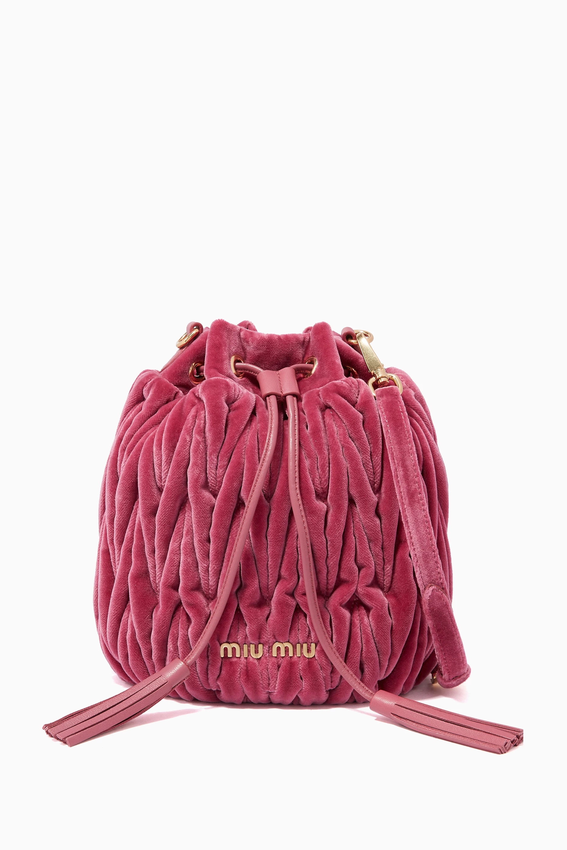 Miu miu velvet bucket bag outlet