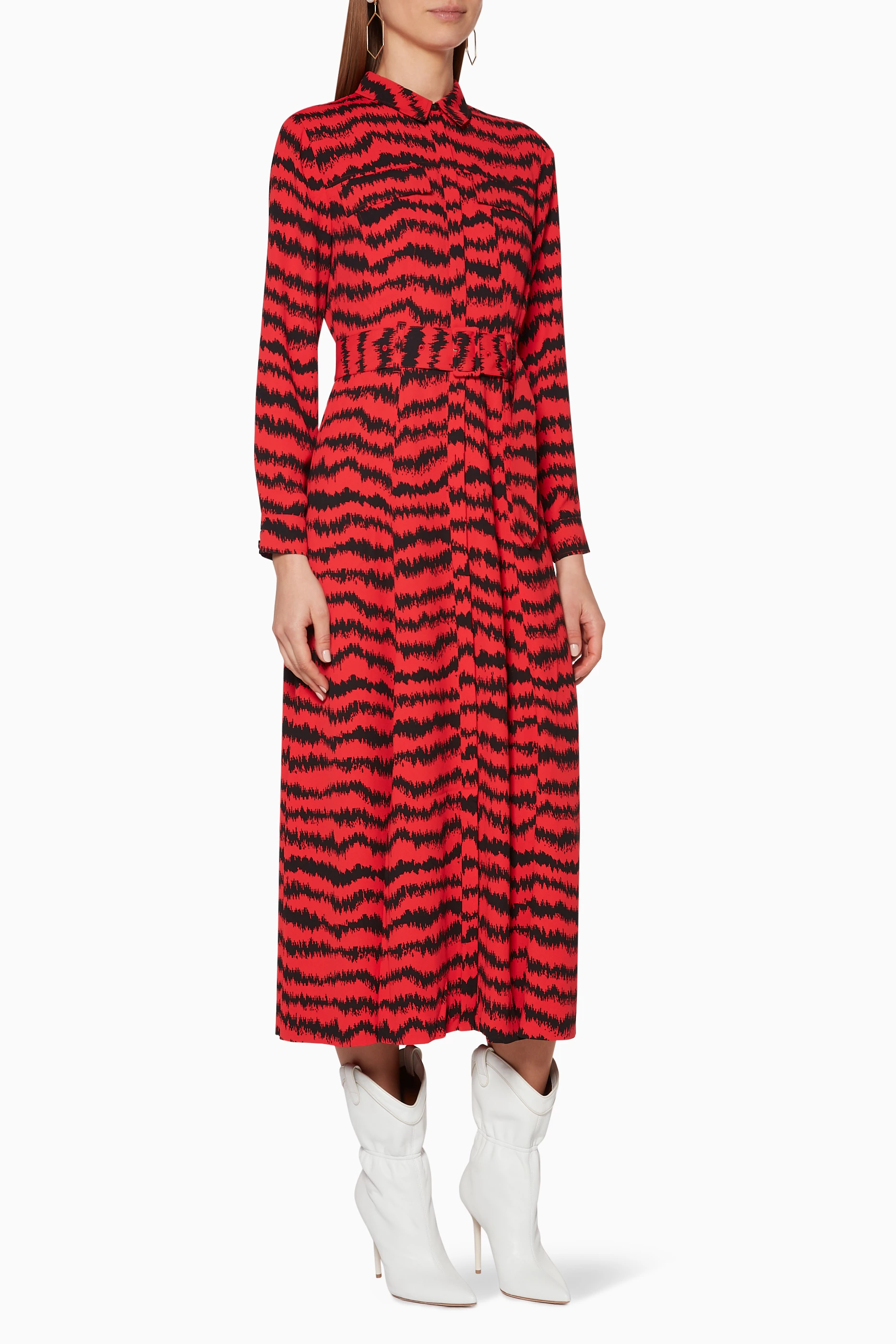 Whistles milla shop animal utility dress