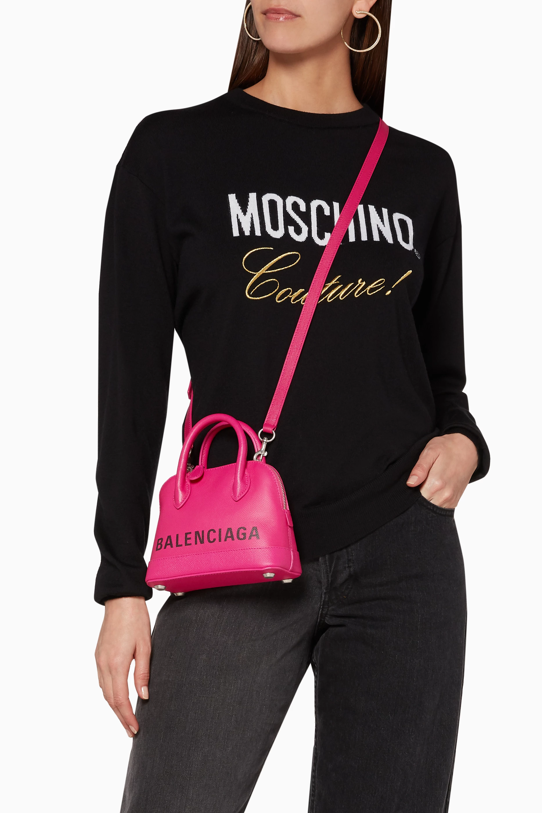 Balenciaga ville xxs cheap pink