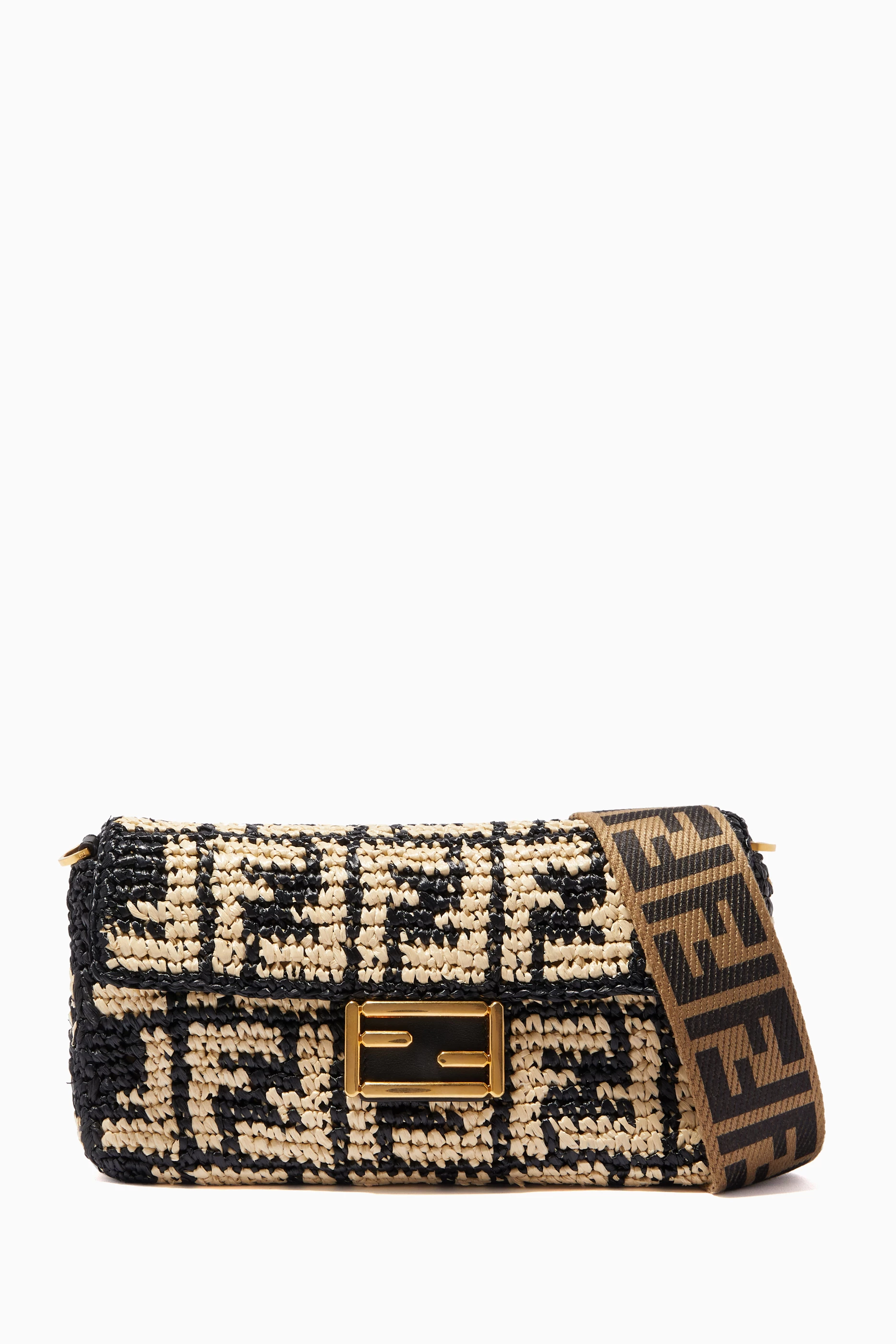 Fendi baguette raffia new arrivals