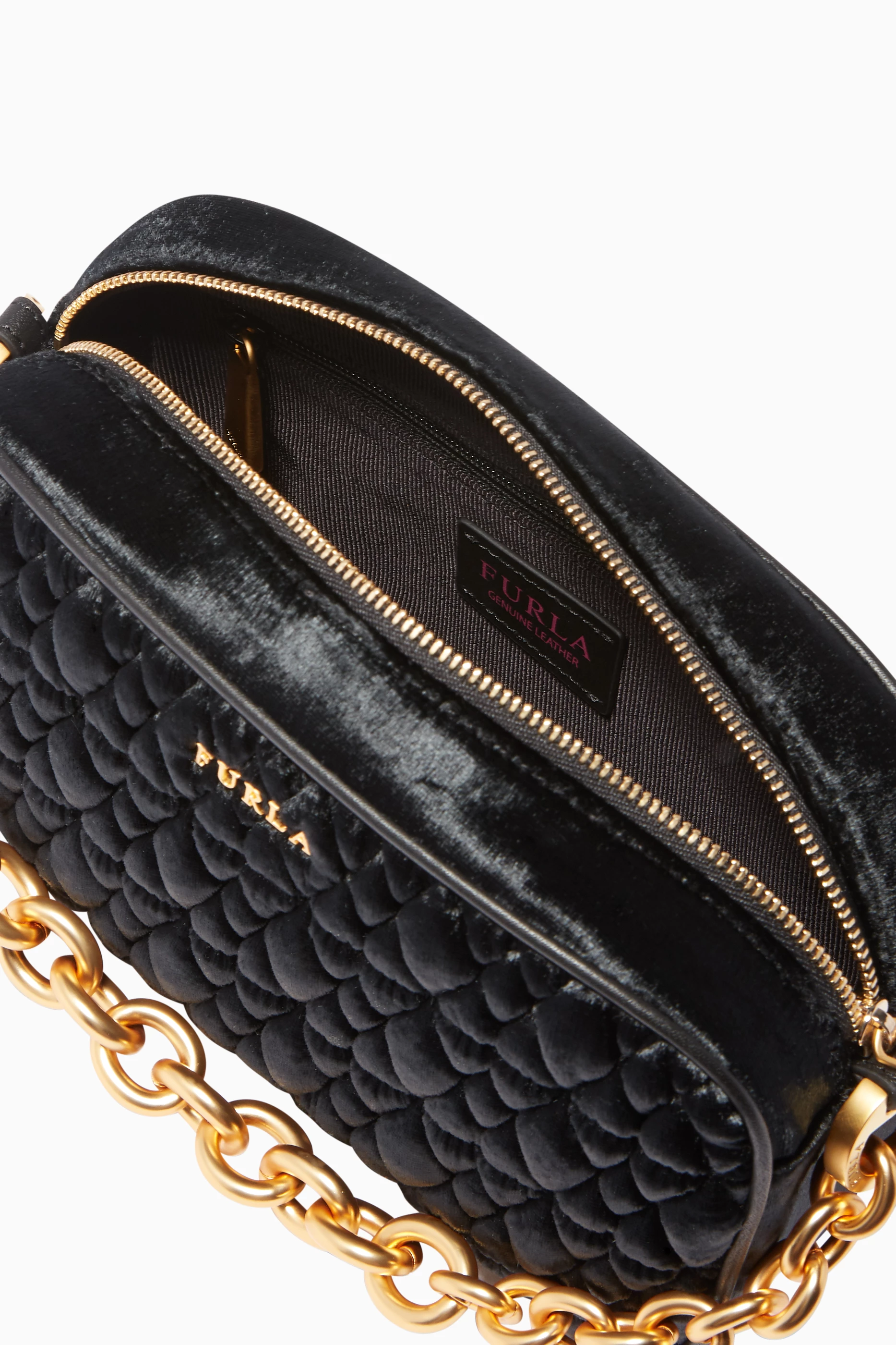 Furla cometa best sale mini crossbody onyx