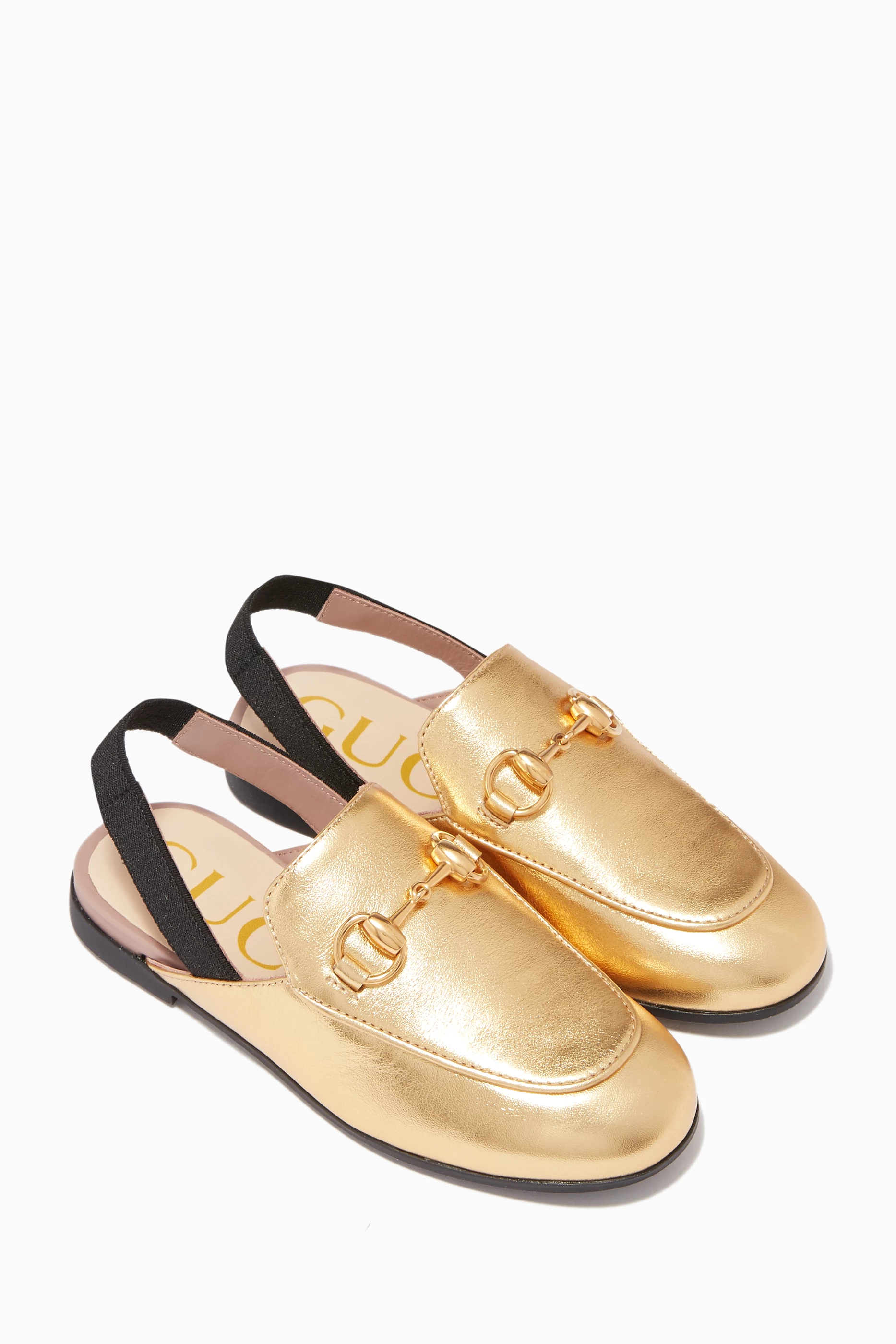 Gucci new arrivals slippers gold
