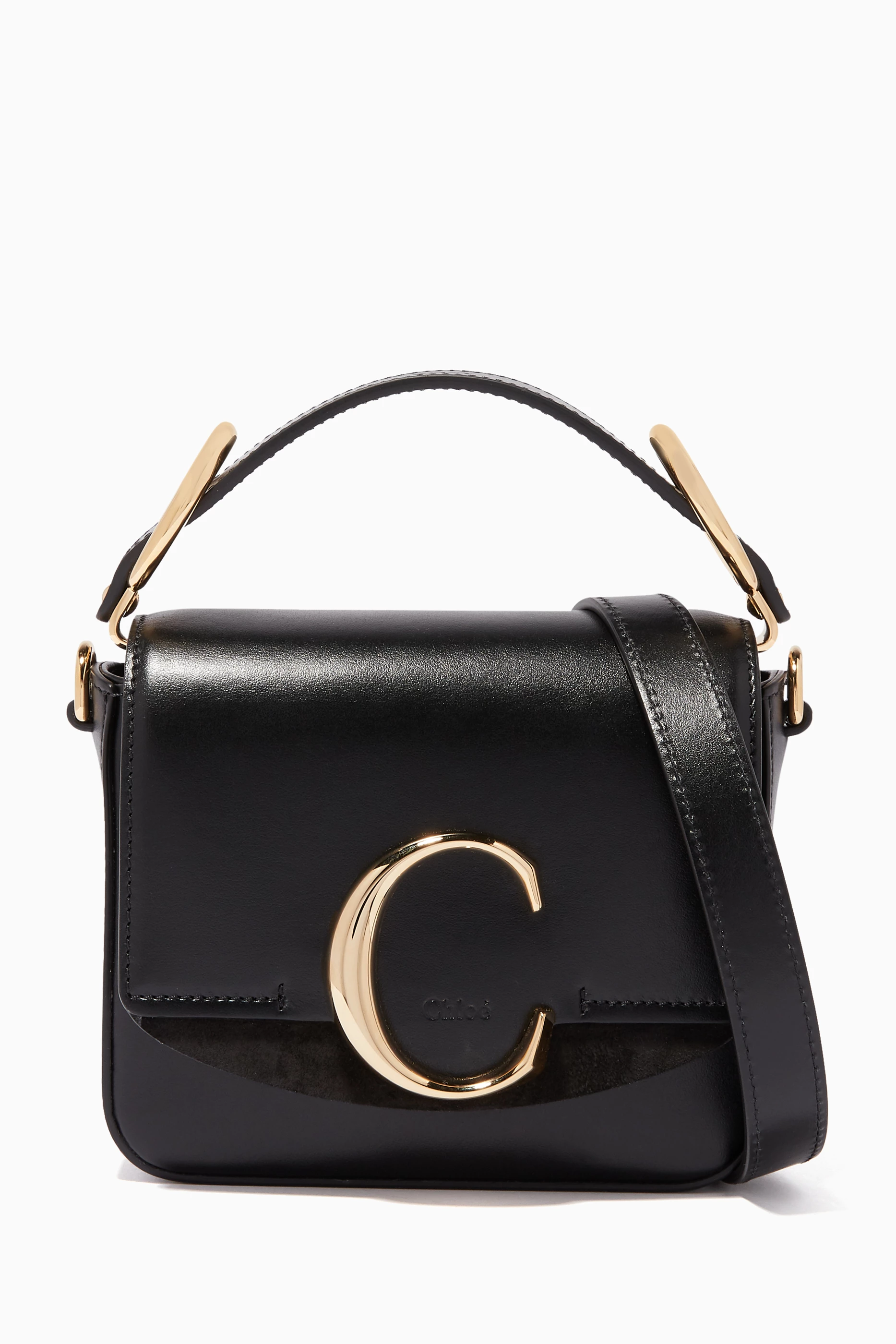 Chloé c small leather shoulder bag hotsell